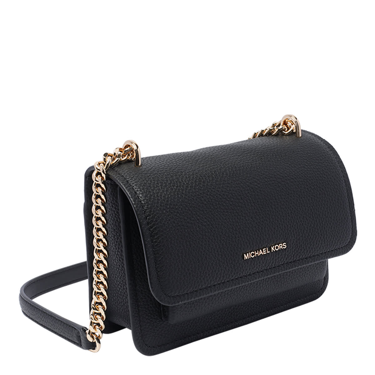 Shop Michael Kors Claire Crossbody Bag In Black