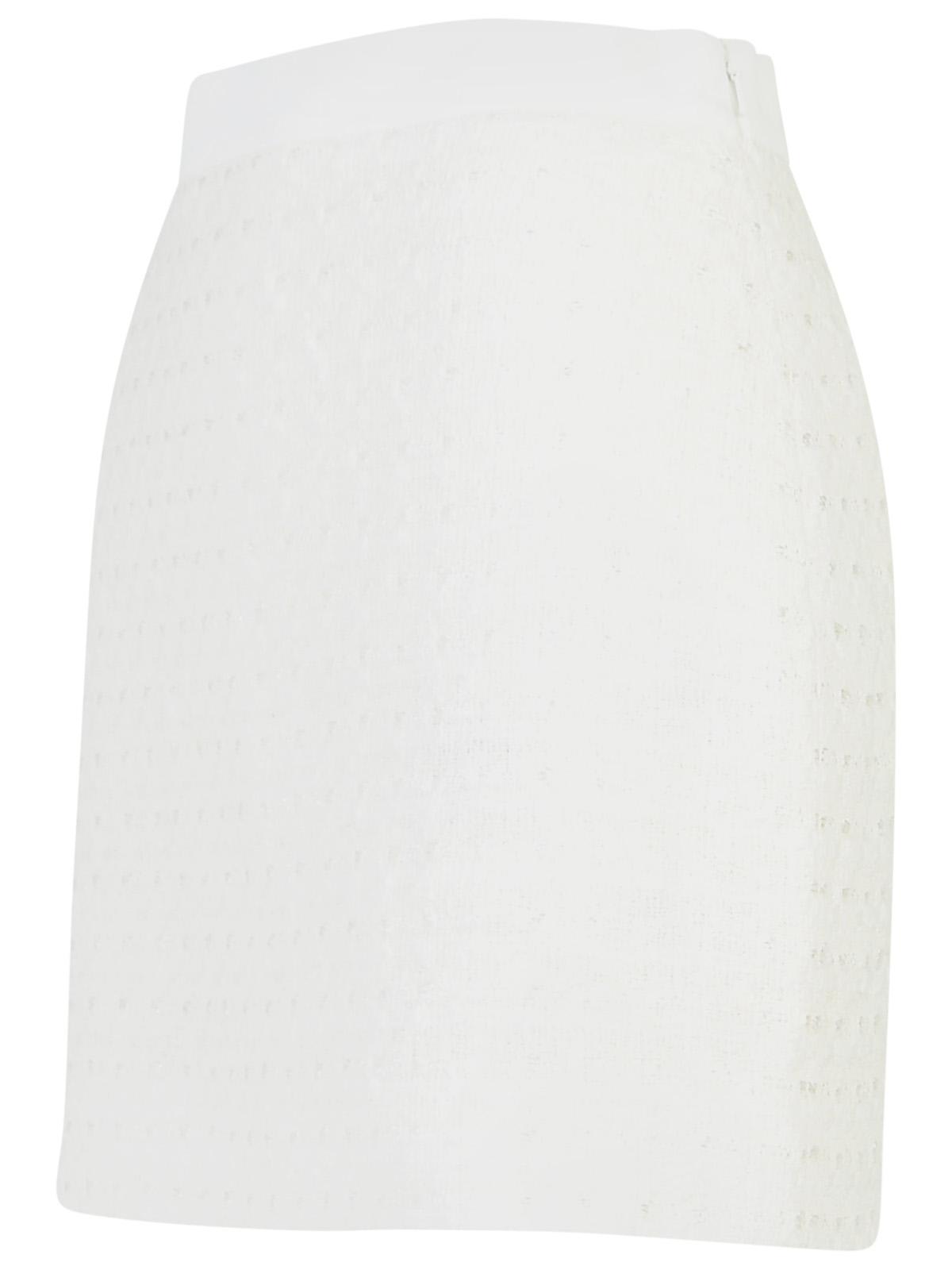 Shop Casablanca White Cotton Blend Miniskirt