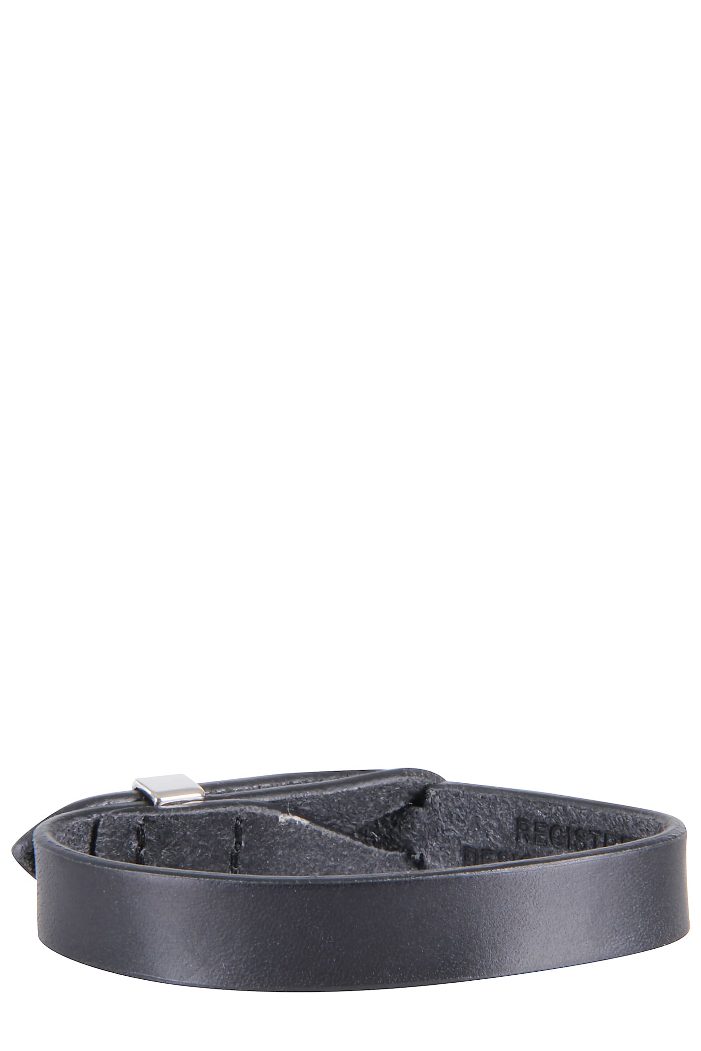 Orciani Bracciale Nobukle In Cuoio In Gray