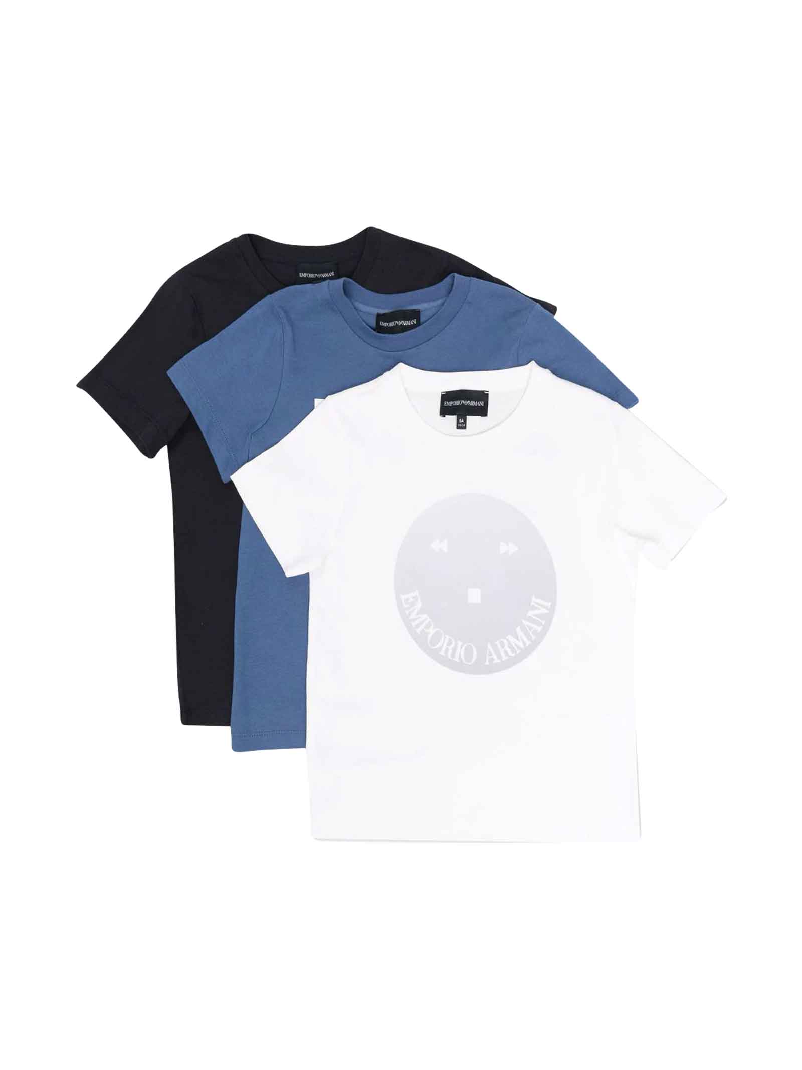Emporio Armani Set Of Colored Baby T-shirts
