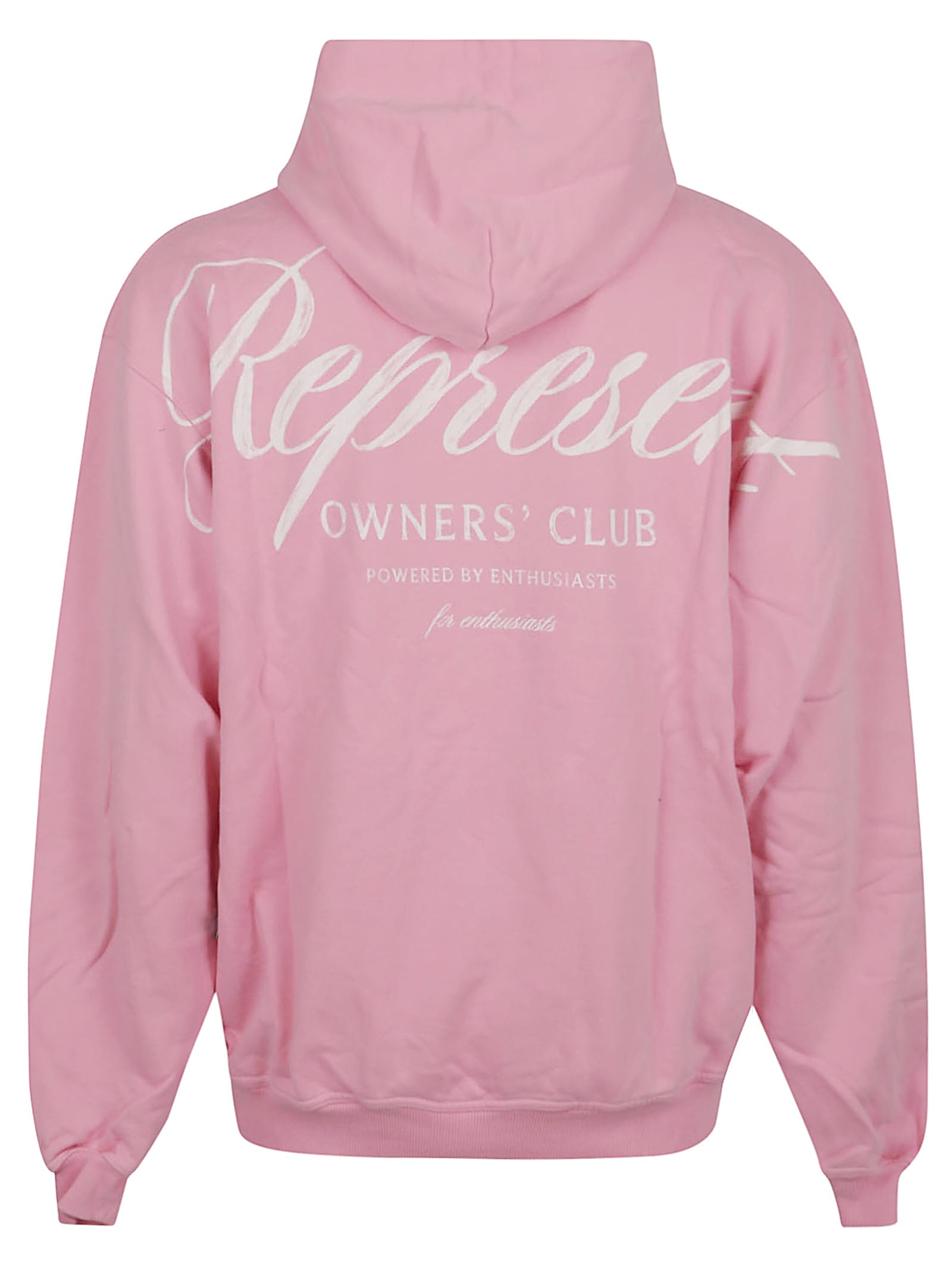 Represent Owners Club Logo Hooded Sweatshirt In Pink