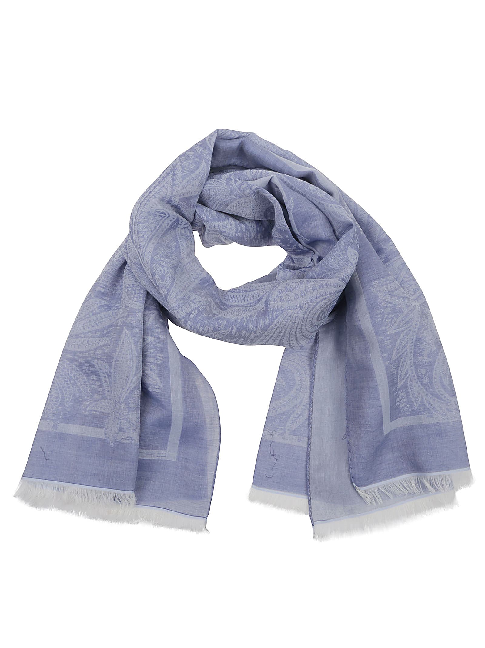 Etro Patterned Fringed Scarf Scarf