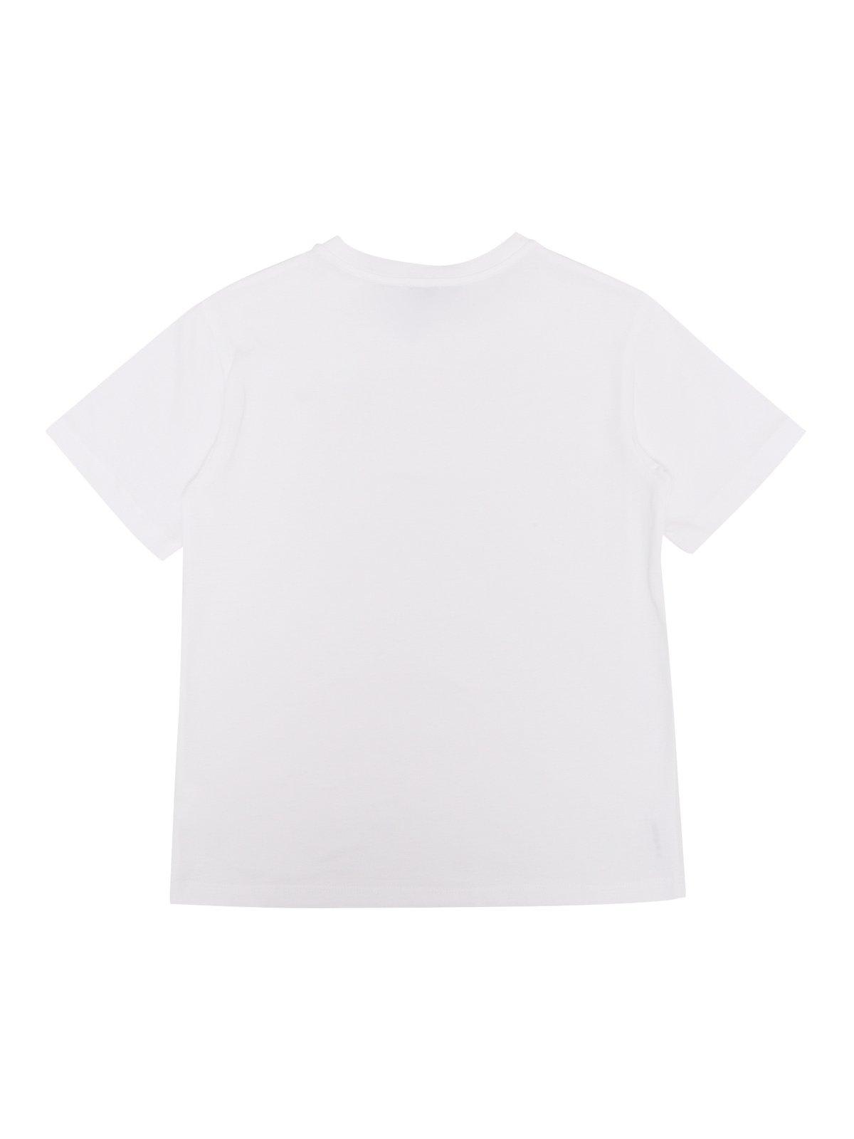 Shop Dolce & Gabbana Logo-patch Crewneck T-shirt In White