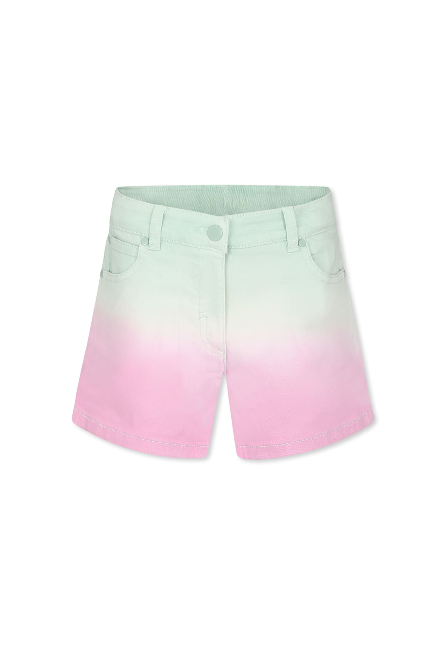 Stella Mccartney Multicolor Shorts For Girl With Logo In Multicolor