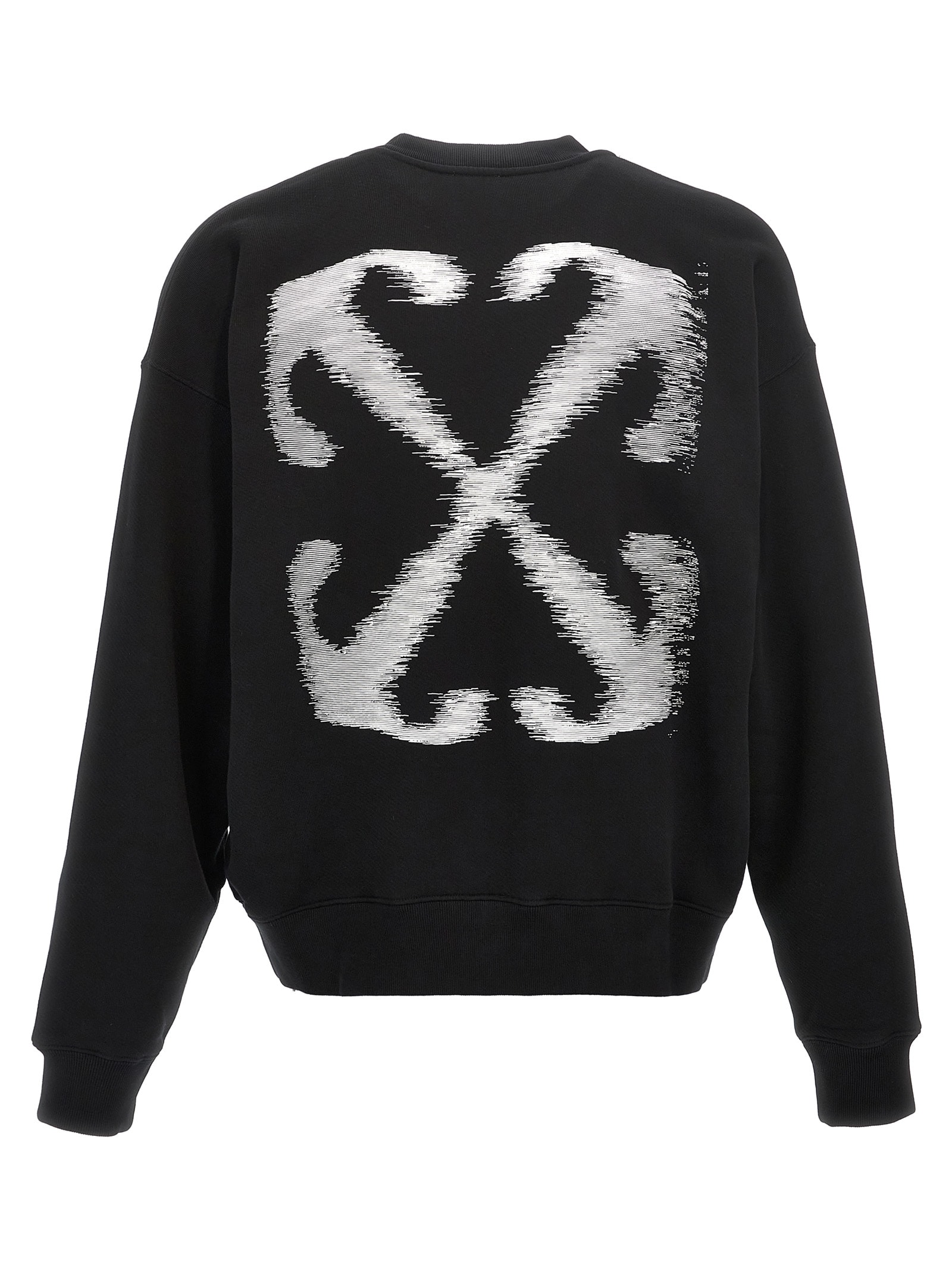 Shop Off-white Windy Arrow Skate Sweatshirt In White/black