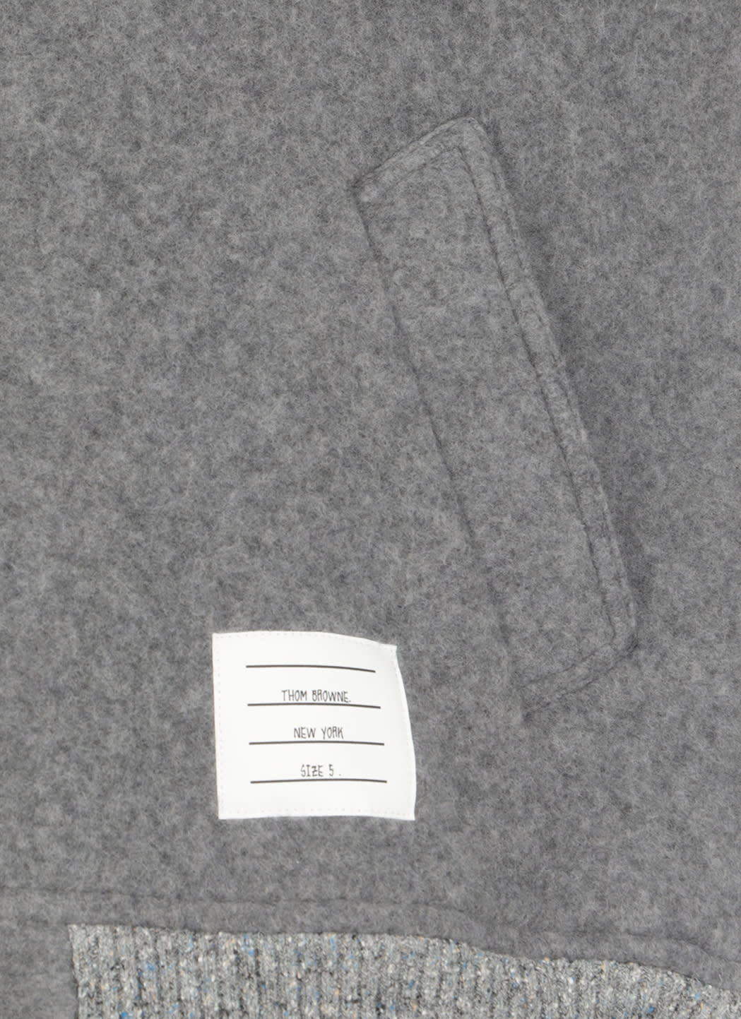 Thom Browne Grosgrain-trimmed Wool Bomber Jacket In Grey