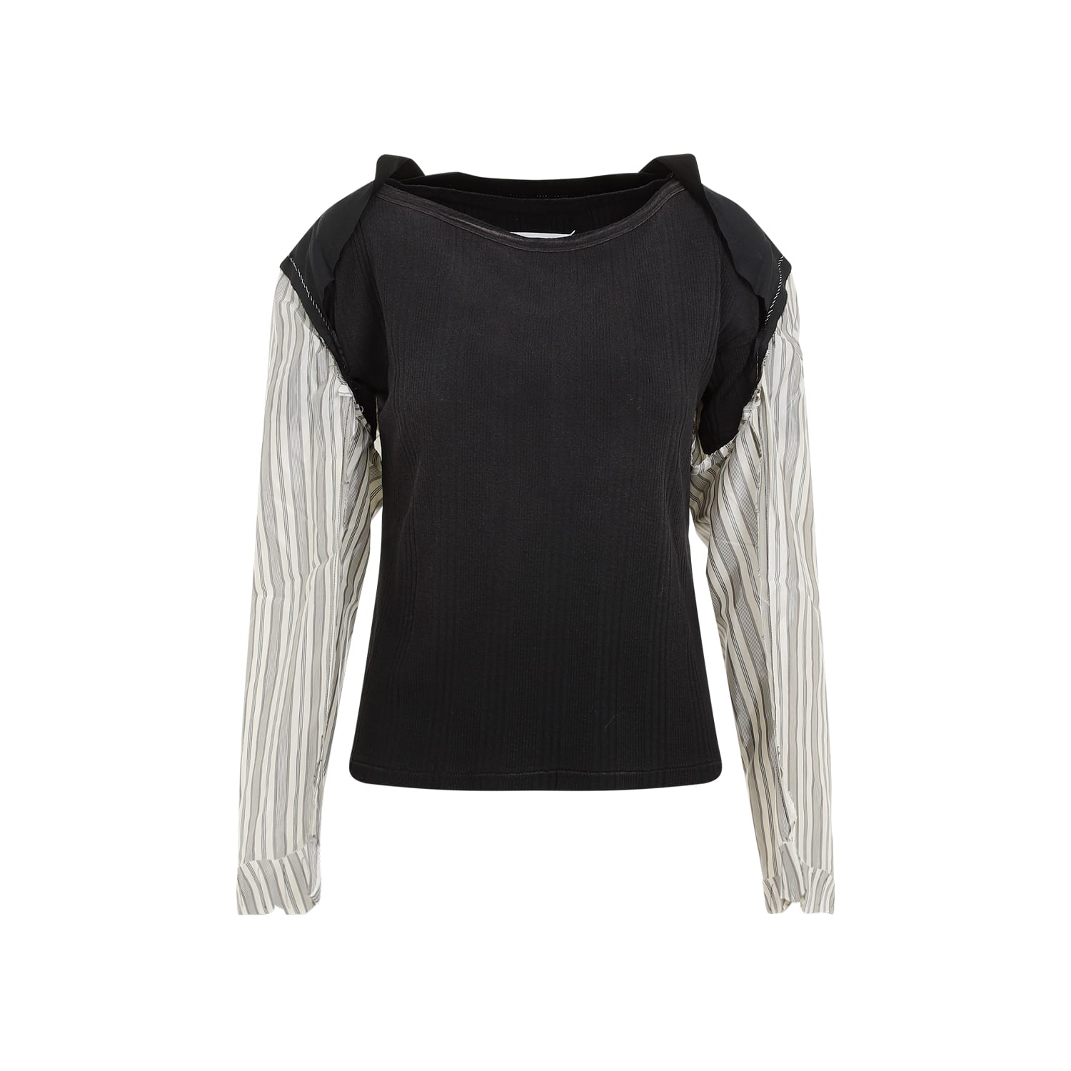 Shop Maison Margiela Cotton T-shirt In Black