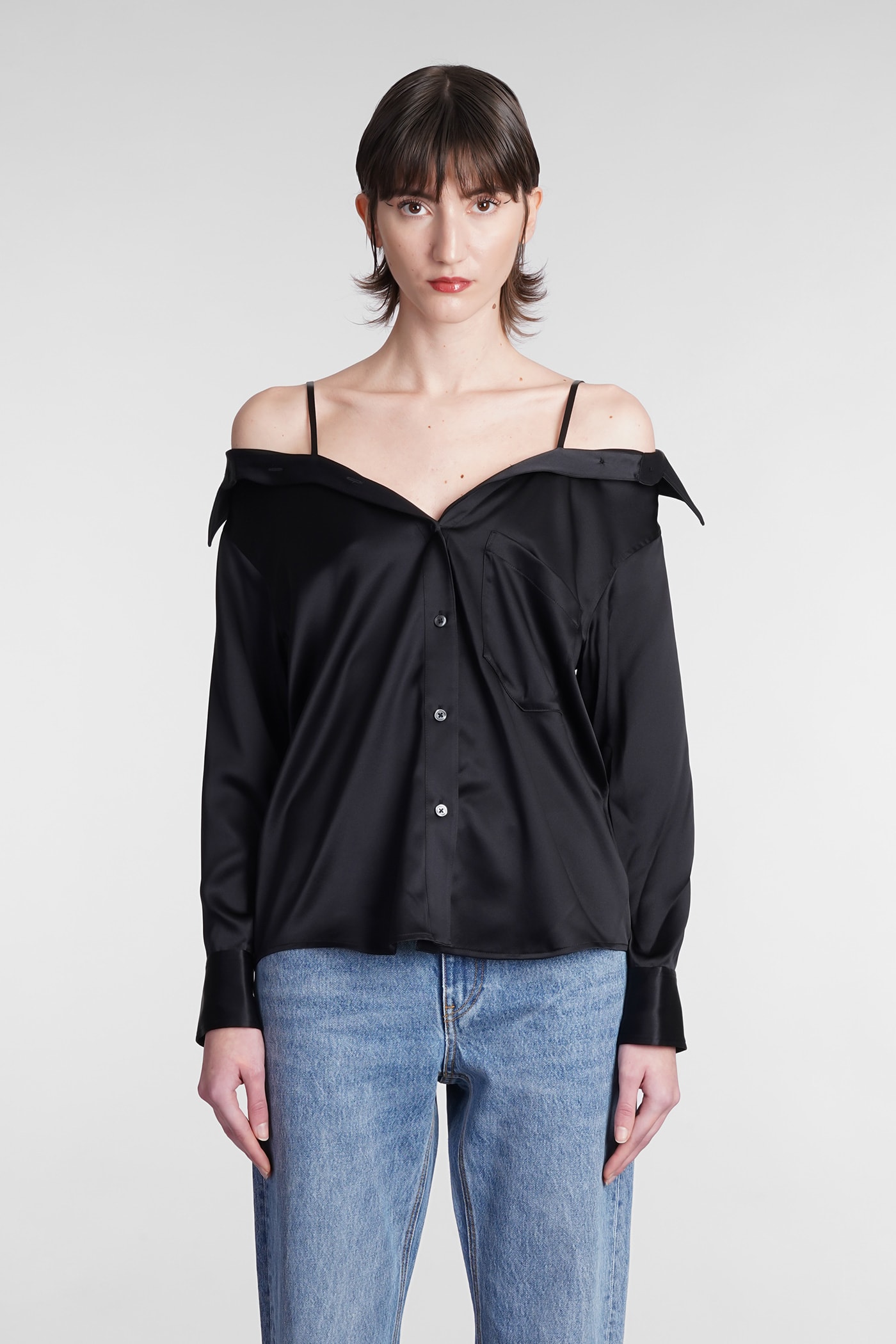 Alexander Wang Shirt In Black Silk
