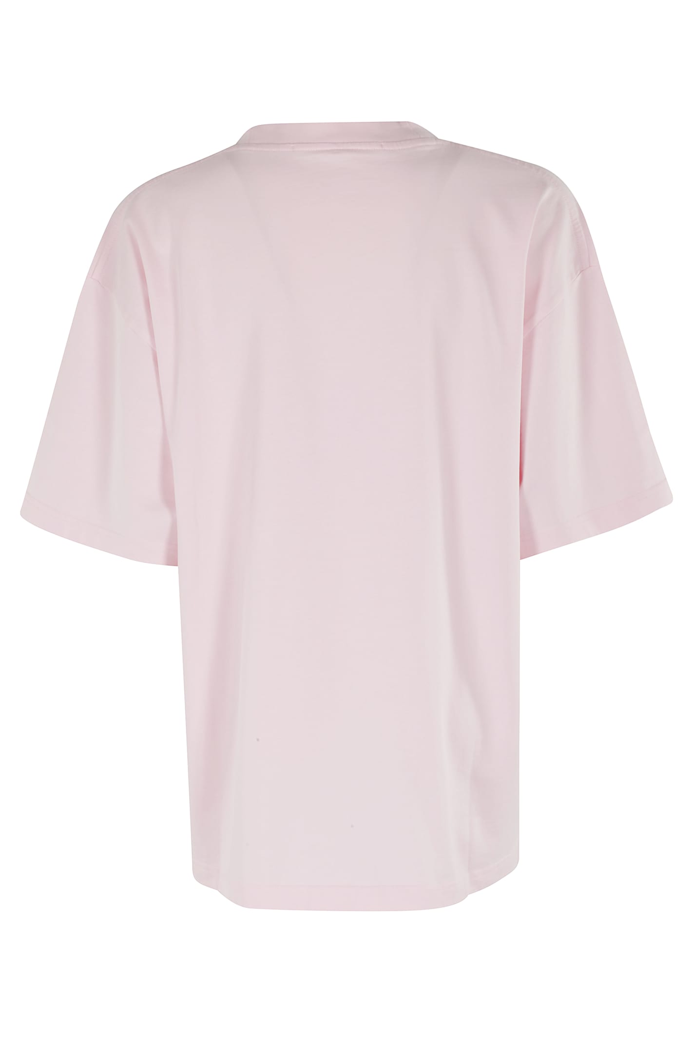 Alexander Wang Shrunken Logo Tshirt In Pink