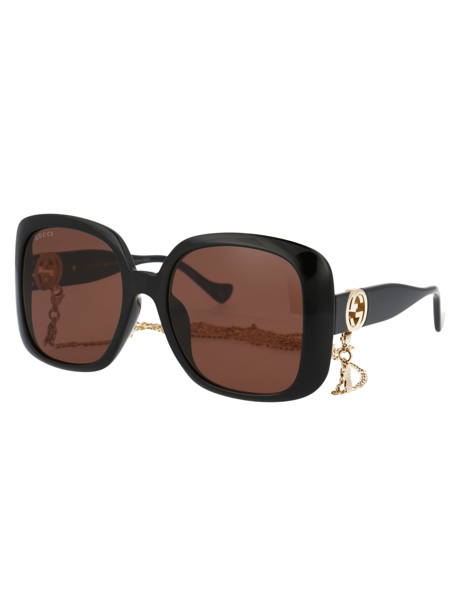 Shop Gucci Gg1029sa Sunglasses In 005 Black Black Brown