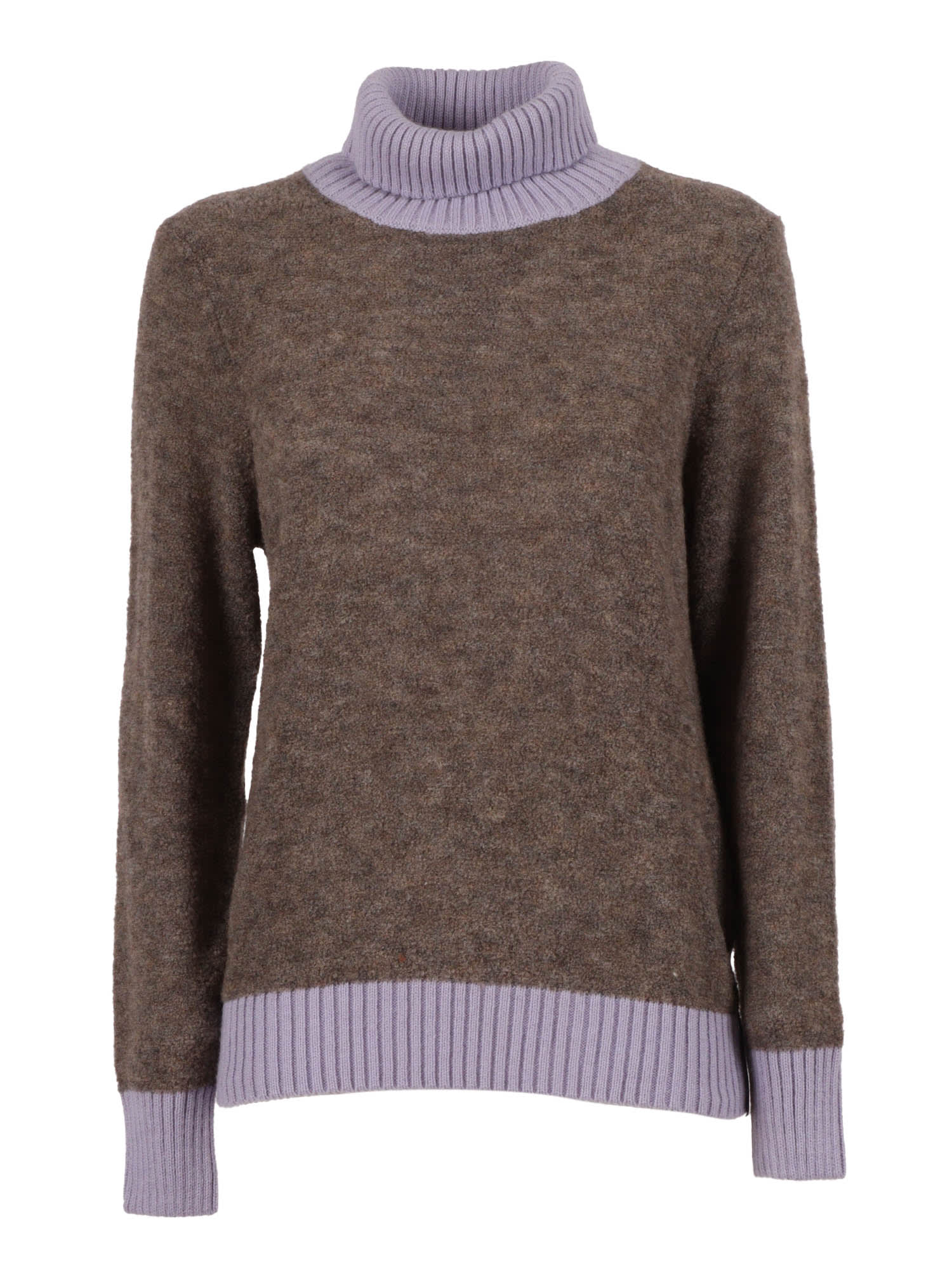 K-way Grazay Turtleneck Sweater In Brown