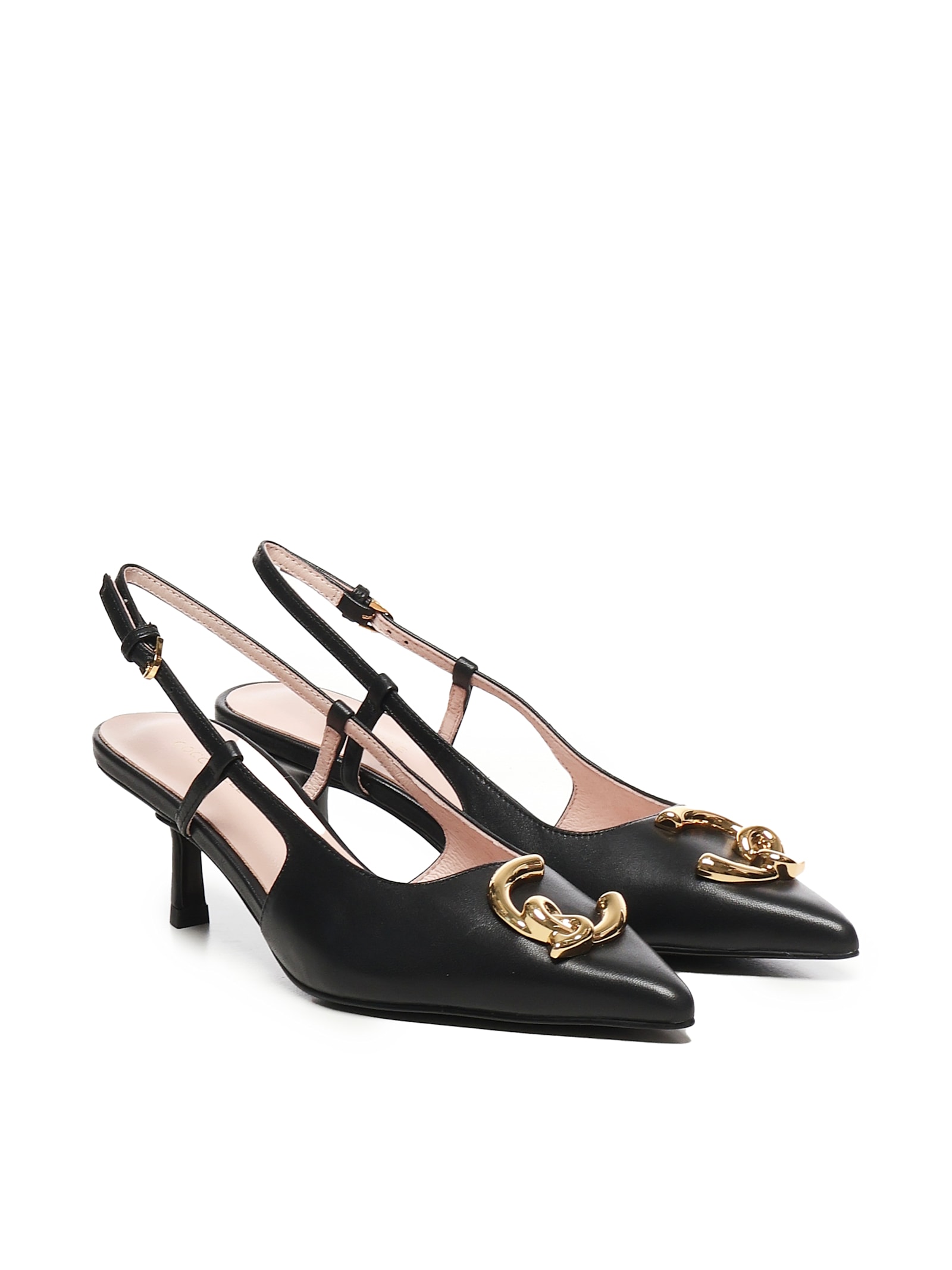 Coccinelle 65mm C-me Logo Sling Back Heeled Pumps