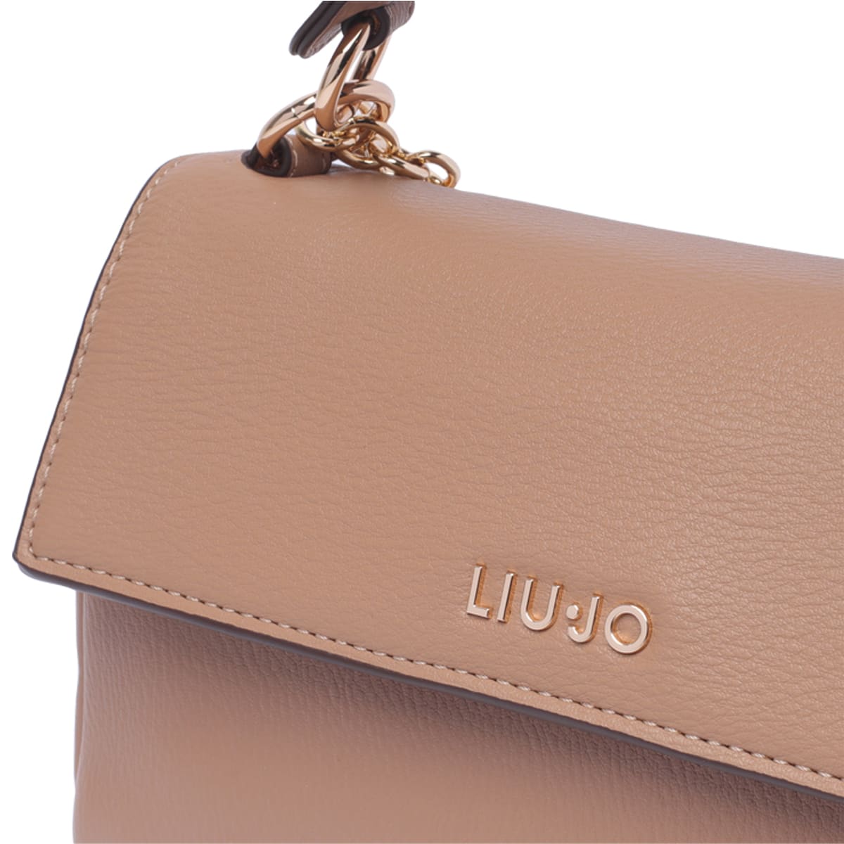 Shop Liu •jo Logo Crossbody Bag In Brown