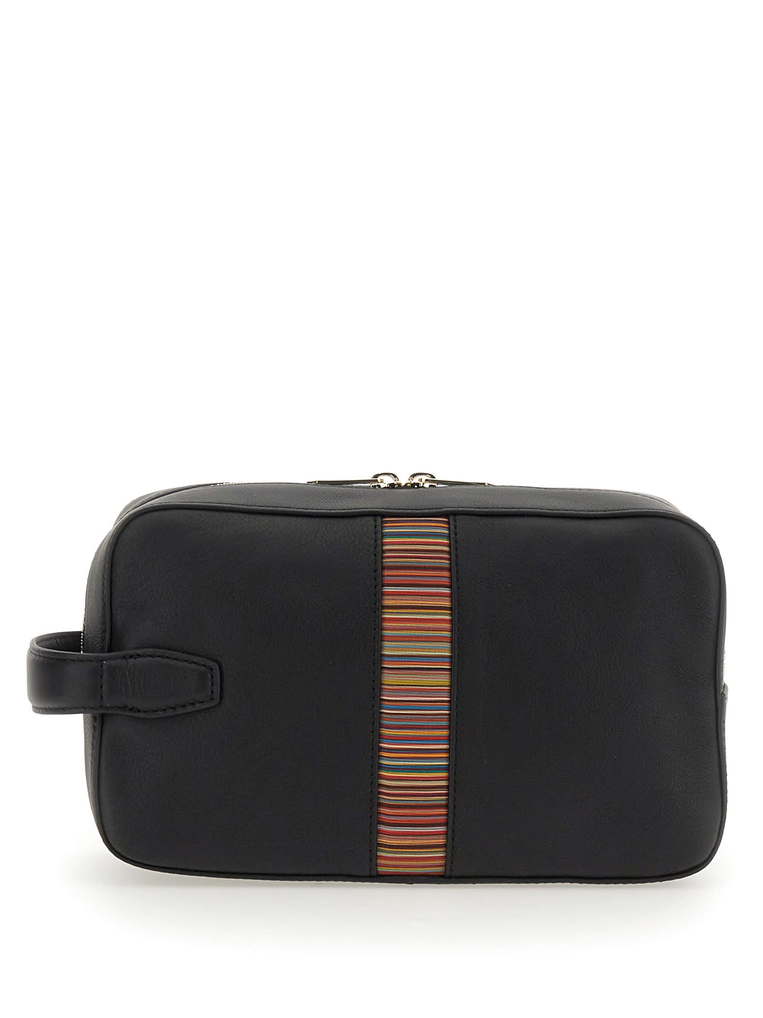 Shop Paul Smith Clutch Bag With Logo In Black