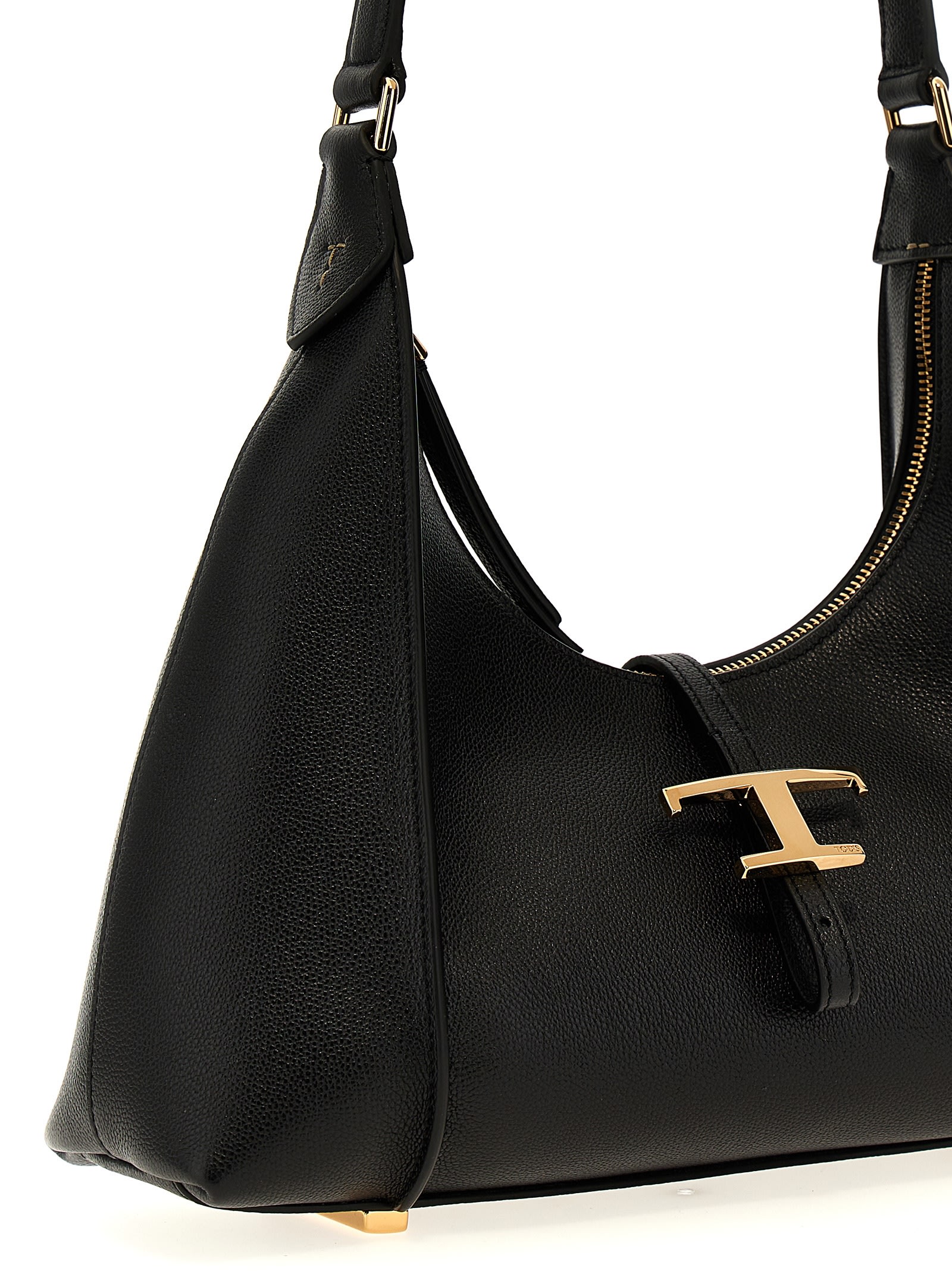Shop Tod's T Timeless Small Shoulder Bag In Nero