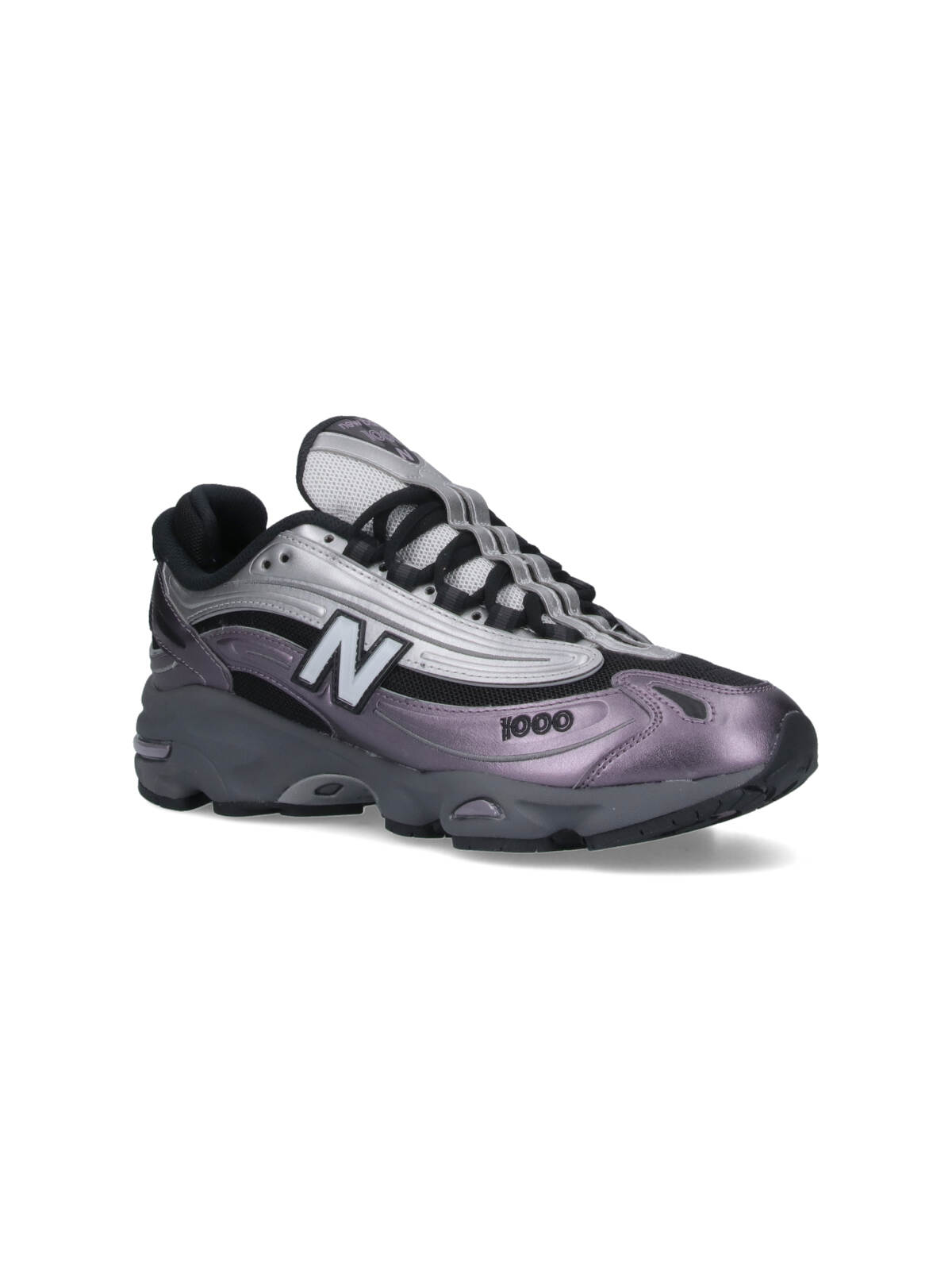 New Balance 1000 Sneakers Dark Ice Wine / Silver Metallic In Multi