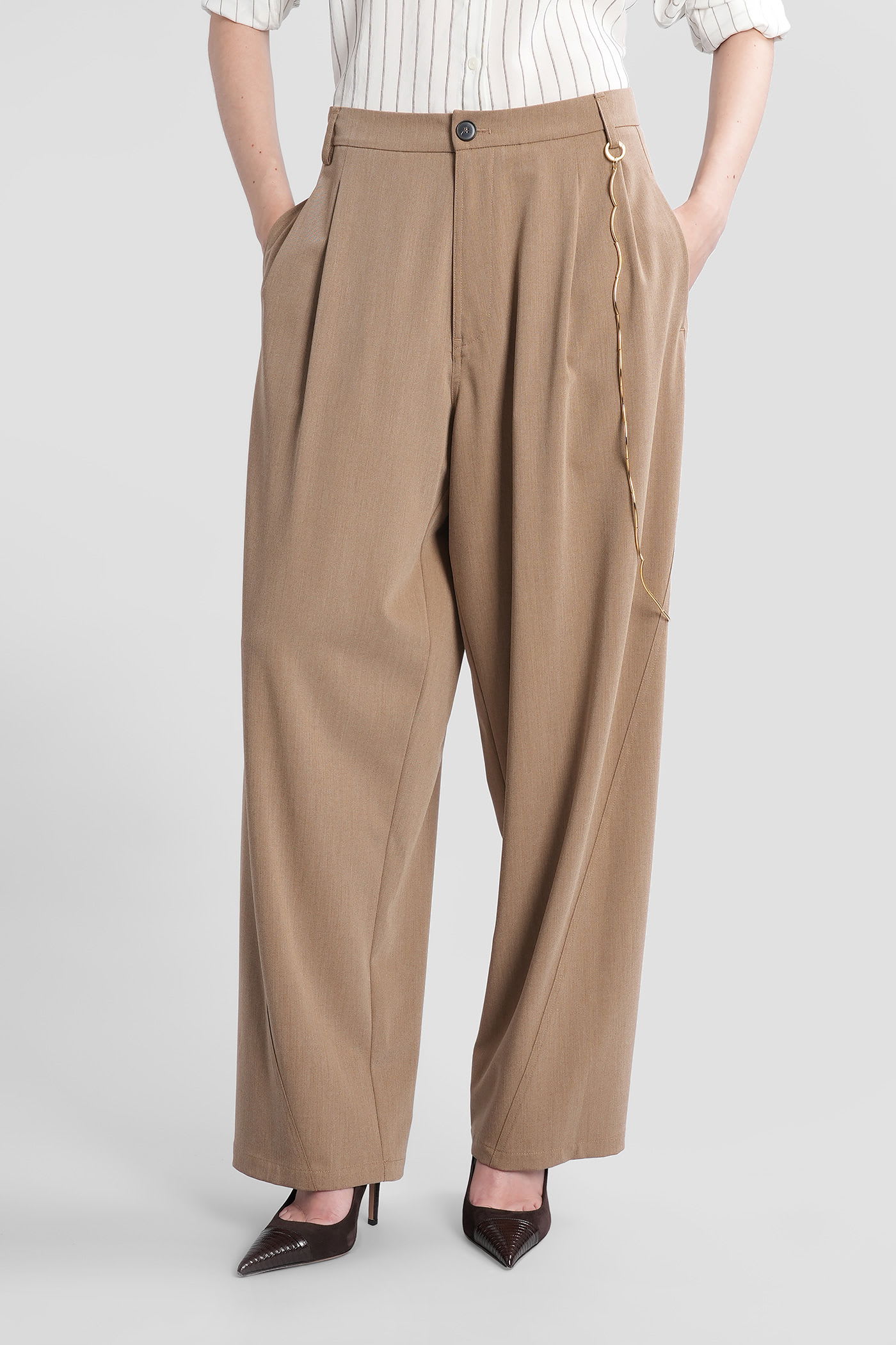 Phebe Pants In Camel Polyester