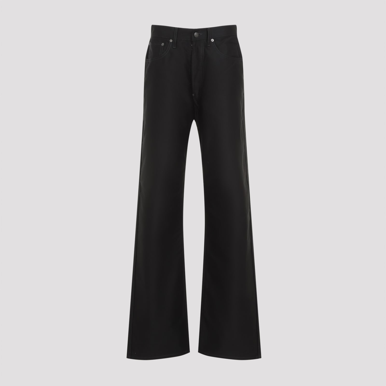 Shop Maison Margiela 5 Pockets Pants In Black