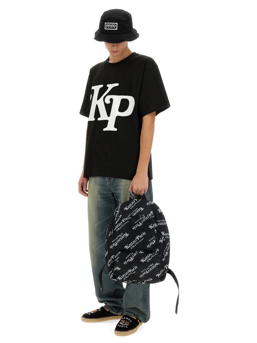 Shop Kenzo T-shirt With Logo In J Noir