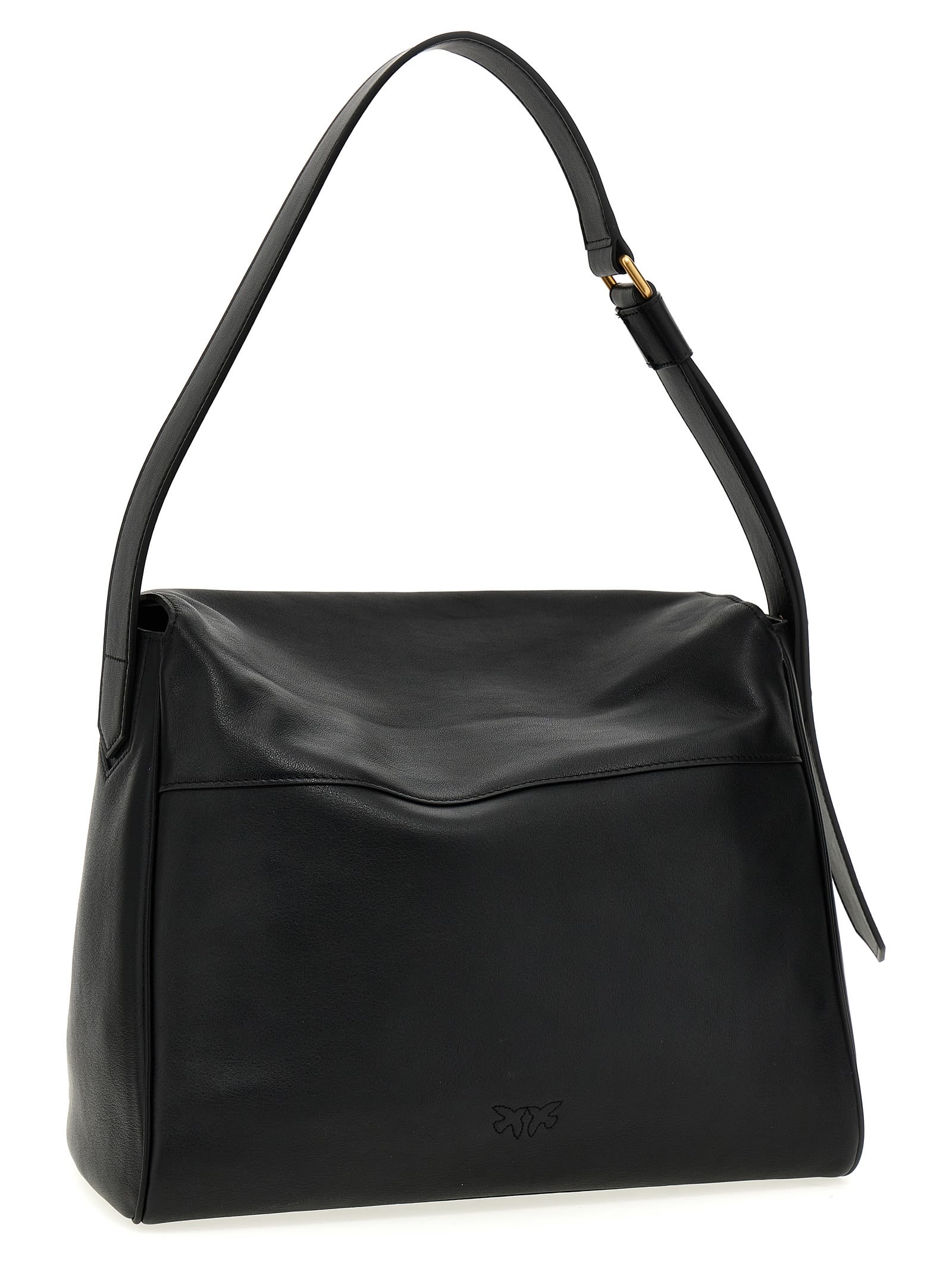 Shop Pinko Big Leaf Bag Handbag In Black