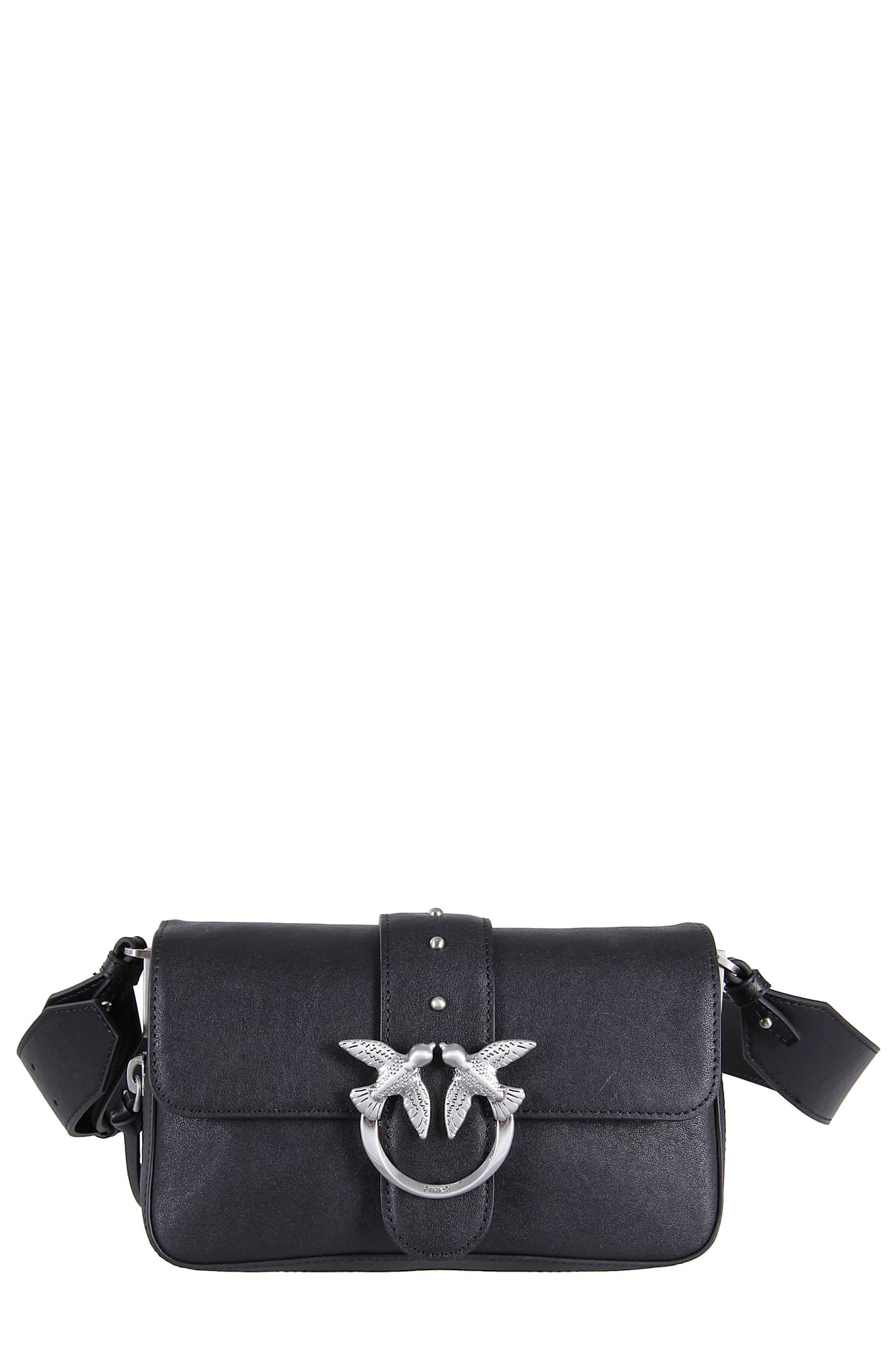 Pinko Love One Slouchy Zip Mini In Black