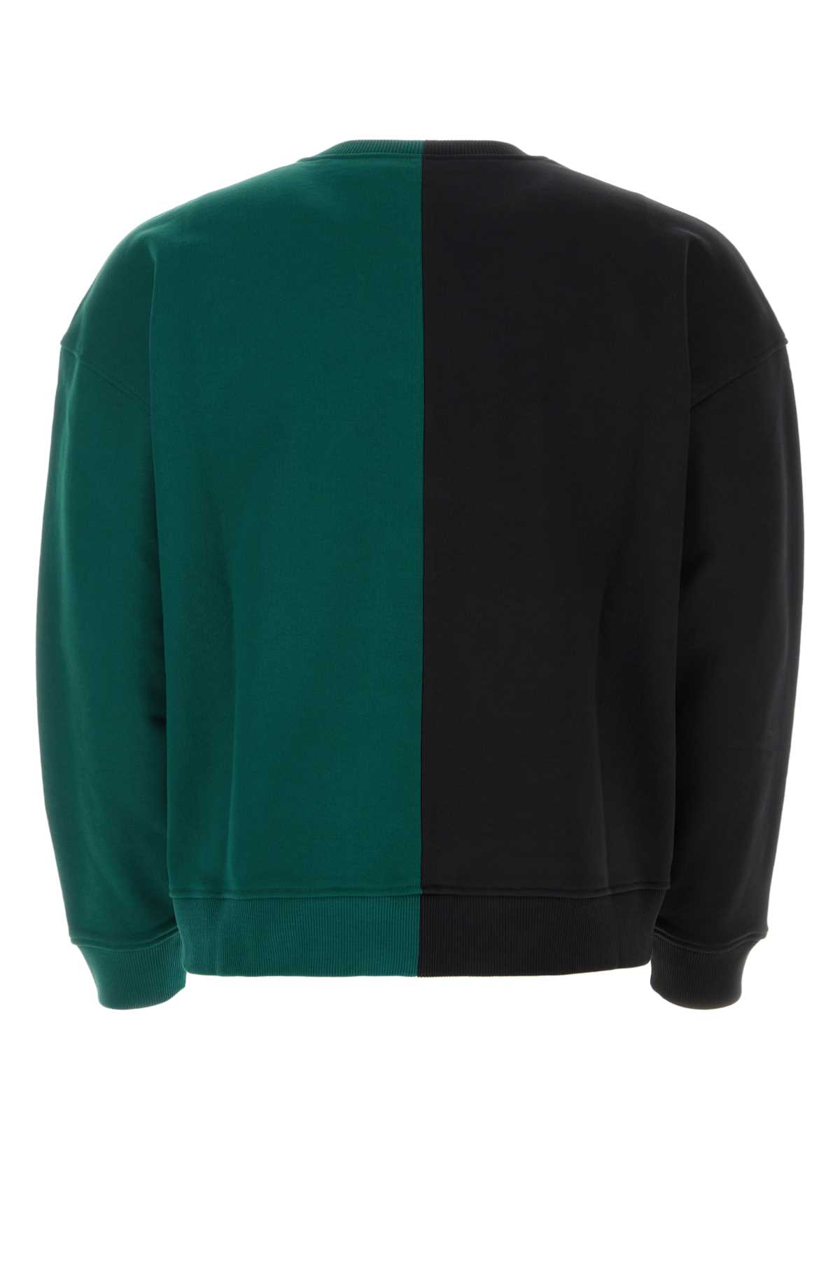 Shop Valentino Two-tone Cotton Oversize Sweatshirt In Uyz