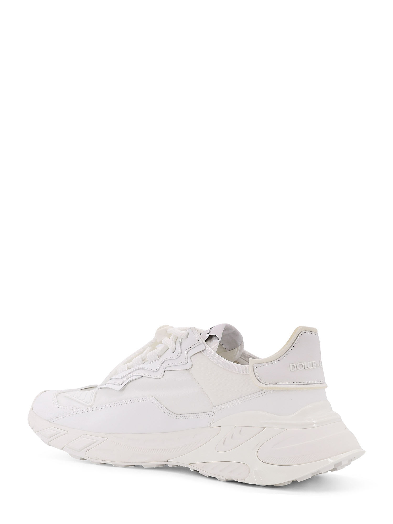 Dolce & Gabbana Men Day Faster Low-top Nylon And Leather Sneakers In White