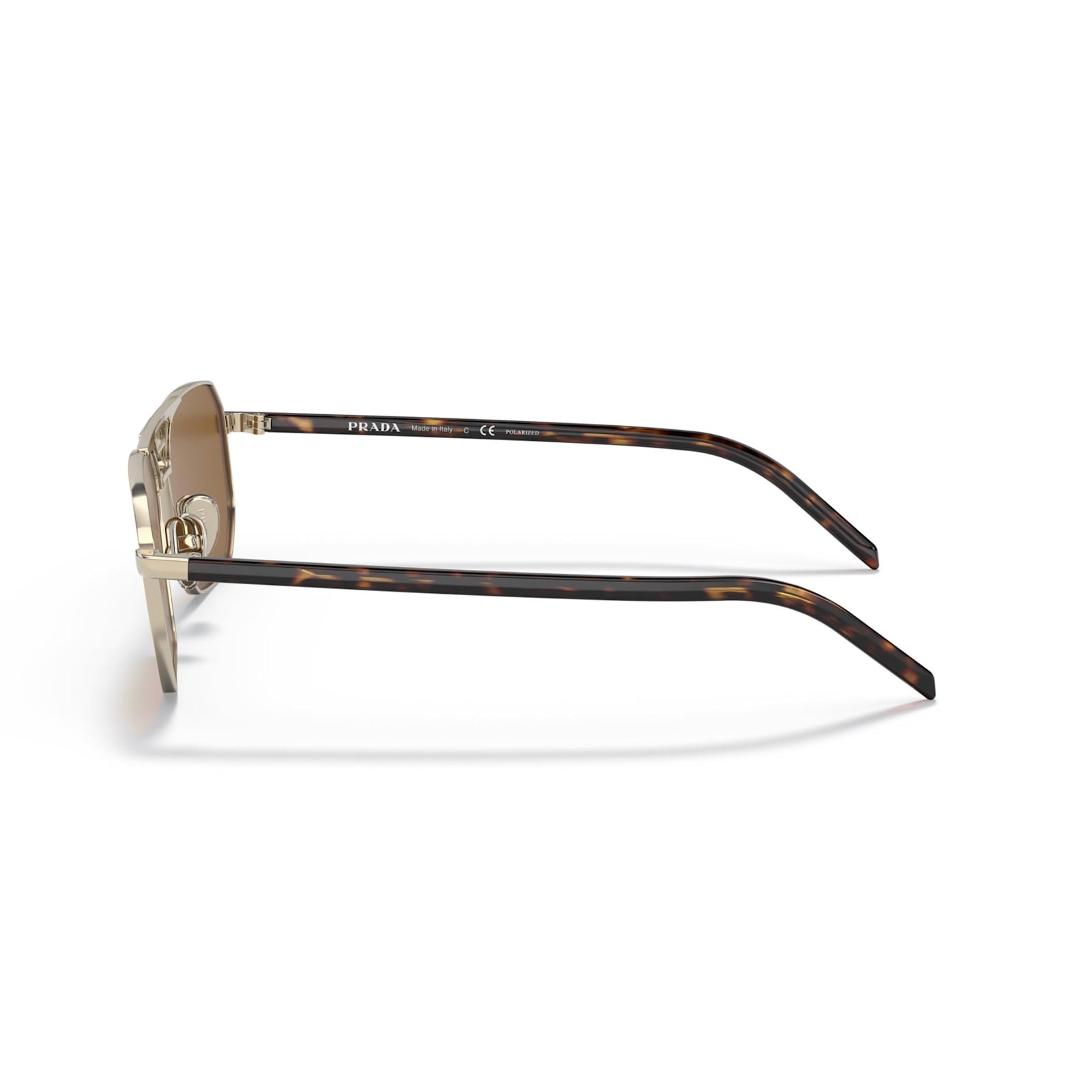 Shop Prada Sunglasses In Oro/marrone