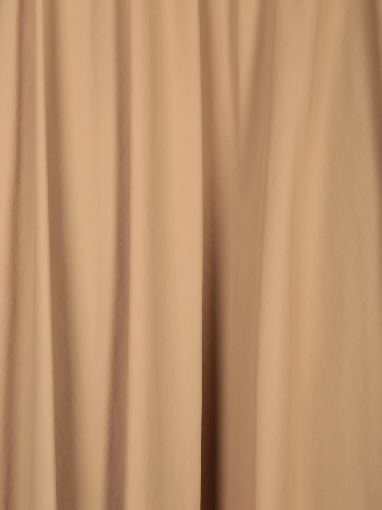 Herno Flared Skirt In Camel Lightweight Nylon Stretch In Brown
