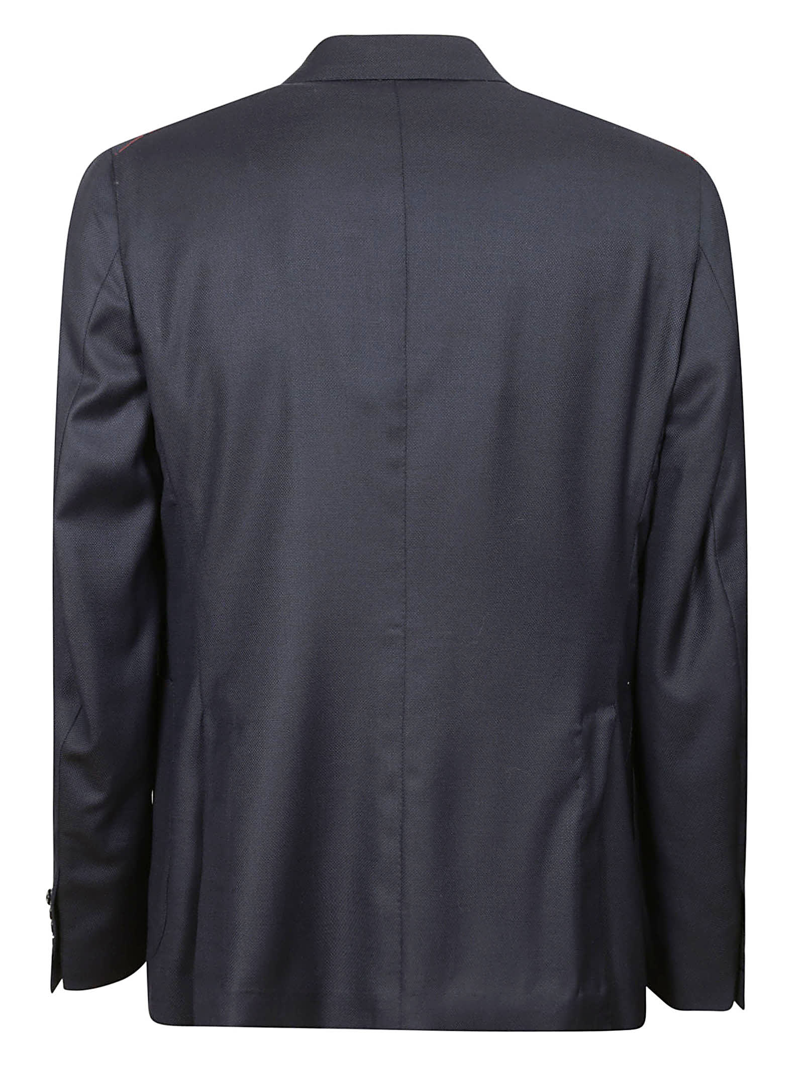 Shop Isaia Jacket In Blue