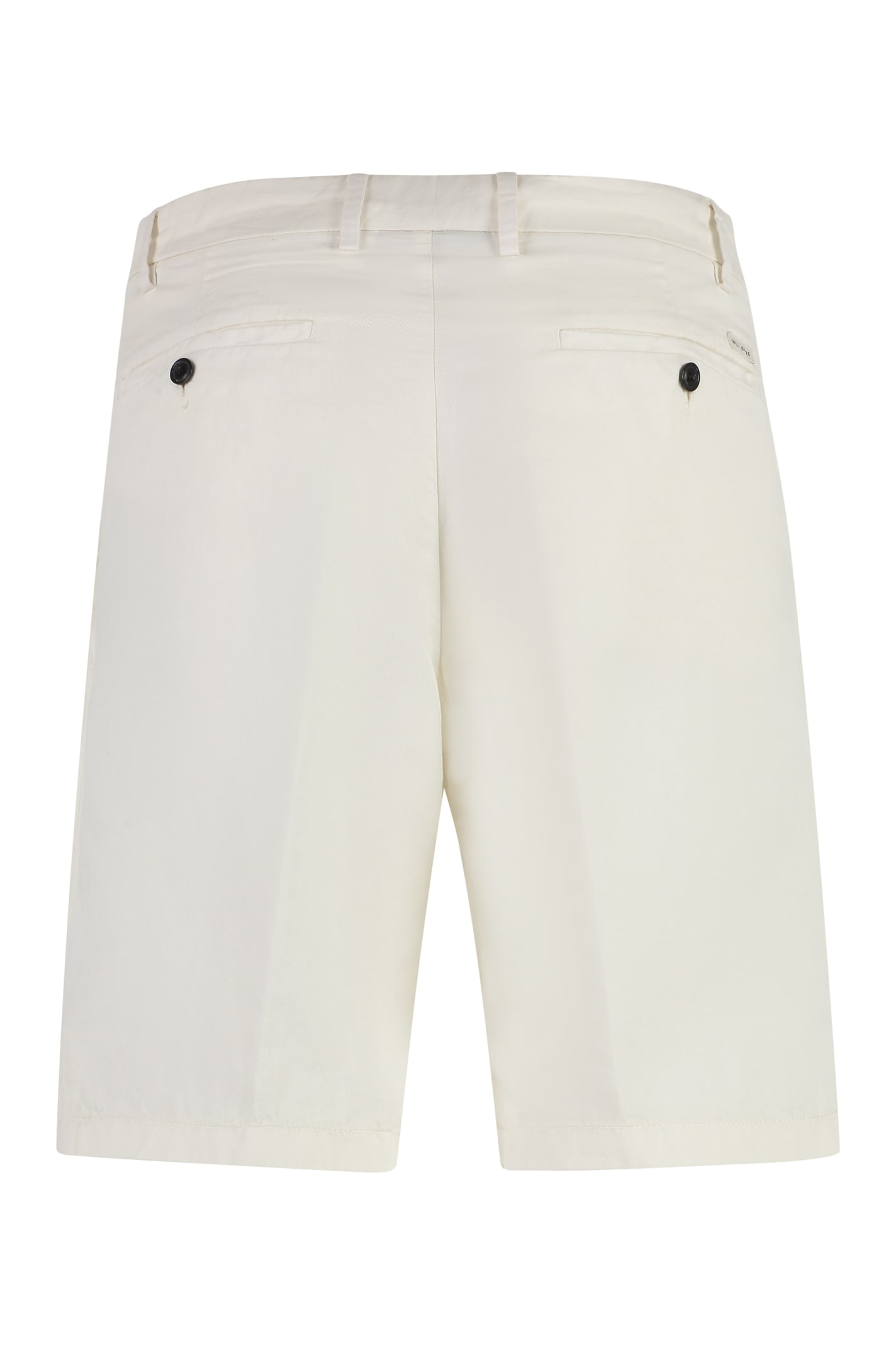 Shop Paul&amp;shark Cotton And Linen Bermuda-shorts In Beige