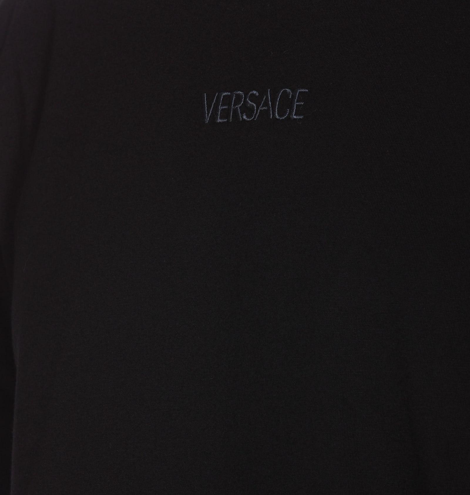 Shop Versace Barocco Panel T-shirt In Black