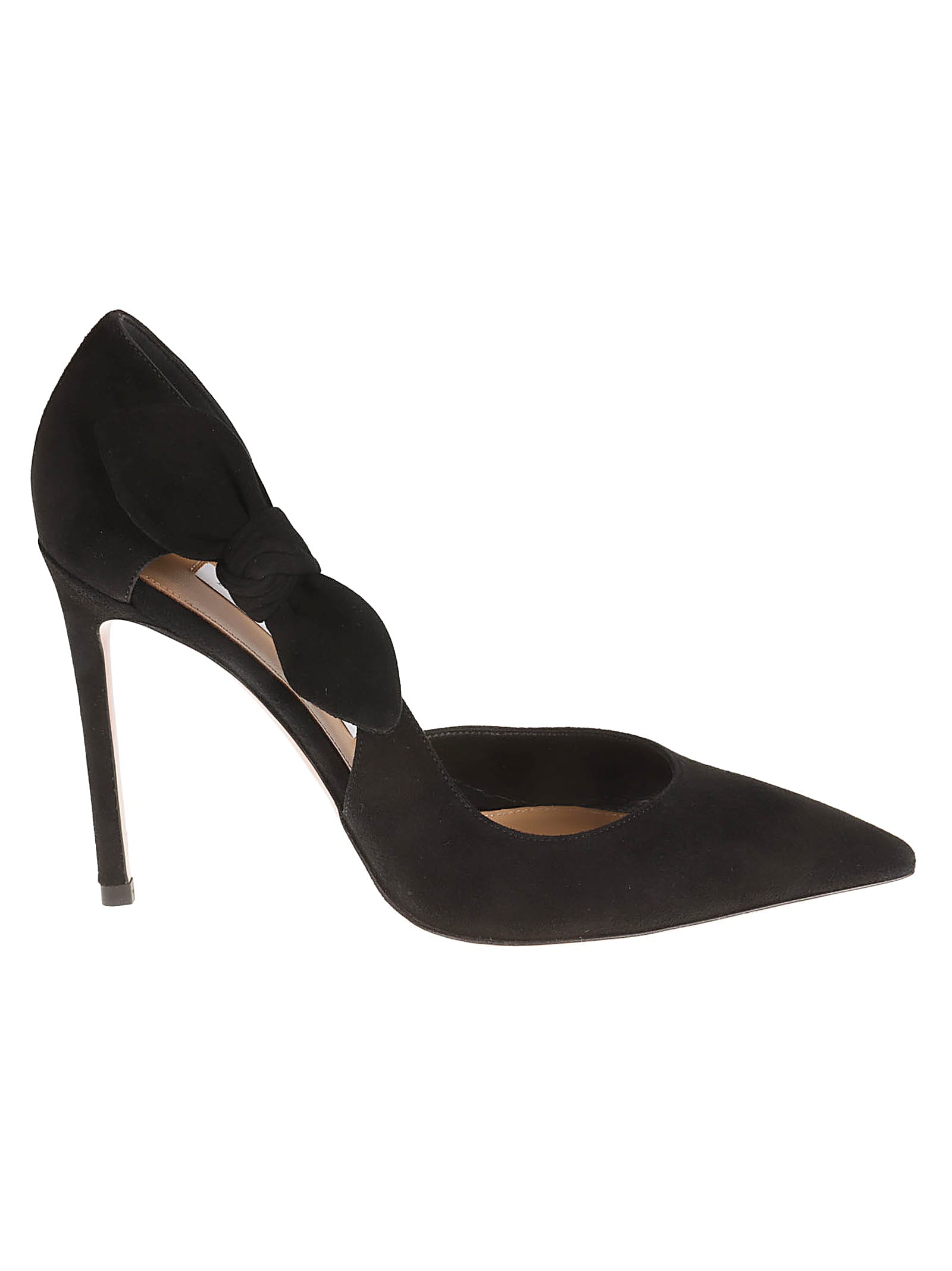 Shop Aquazzura Bow Tie Pumps In Black