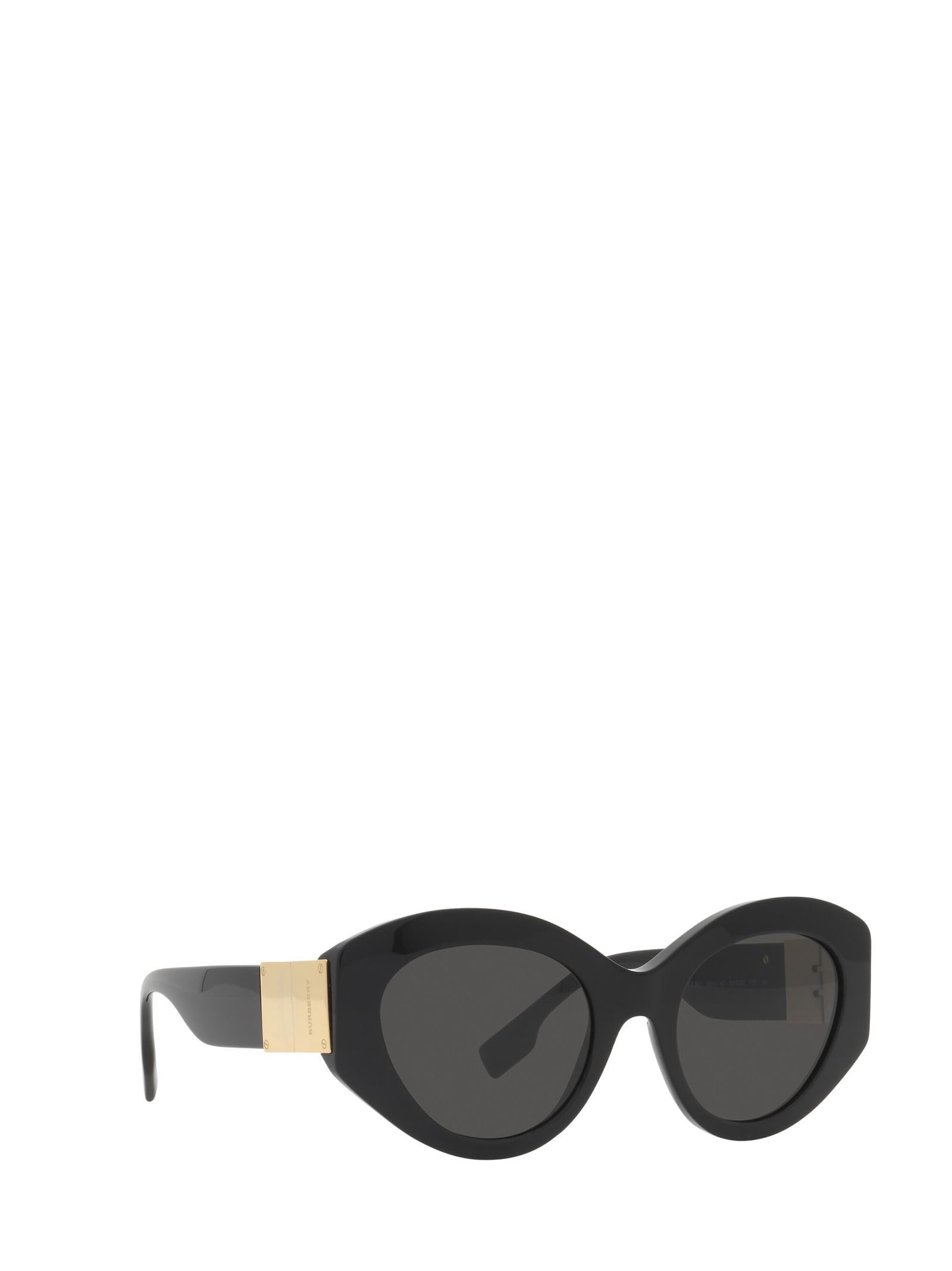 Shop Burberry Eyewear Be4361 Black Sunglasses