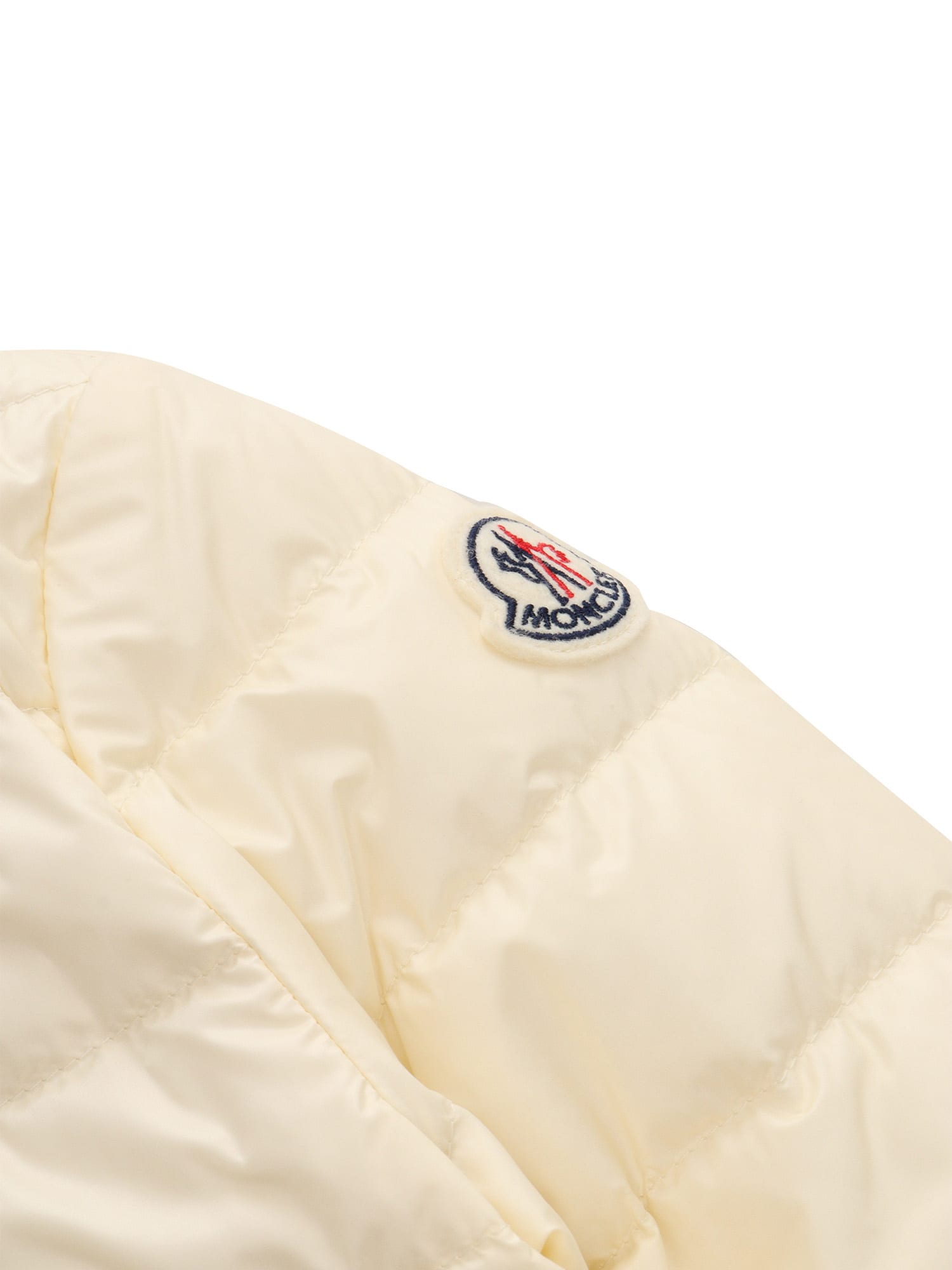 Shop Moncler Cream-colored Dafina Jacket In Panna