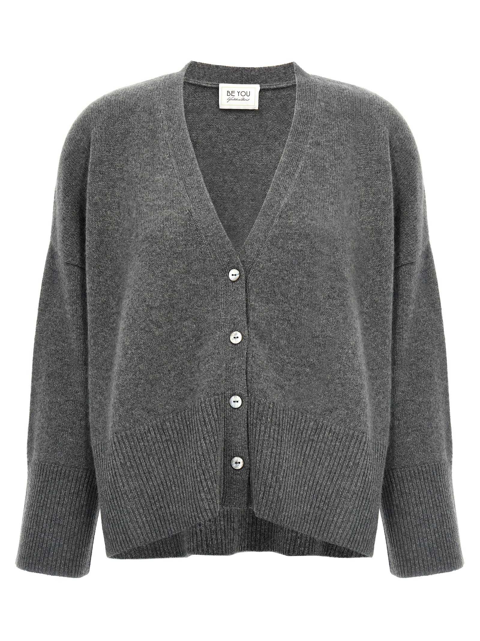 Shop Be You Lady 38 Cardigan In Gray