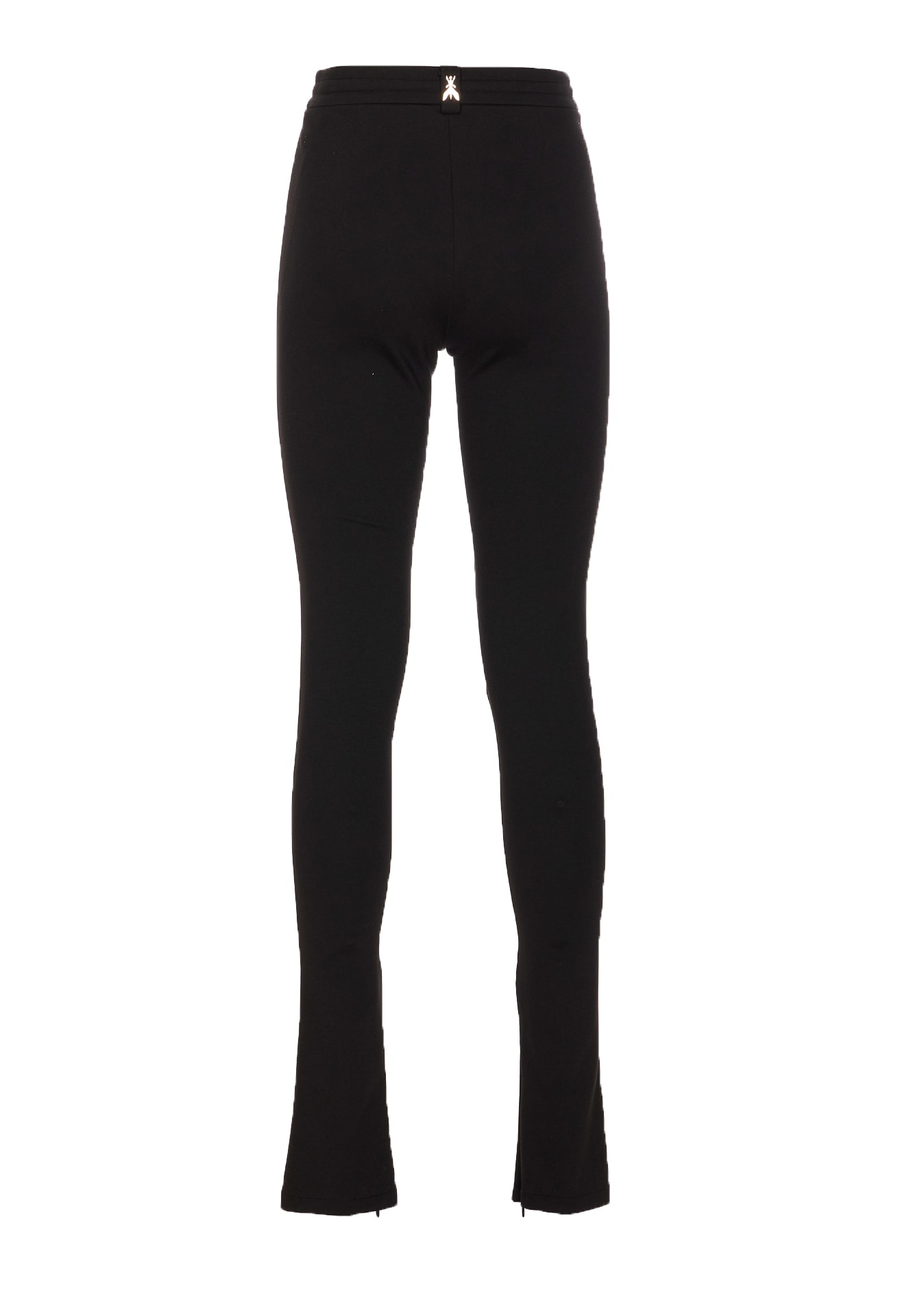 Patrizia Pepe Essential Logo-waistband Leggings In Black