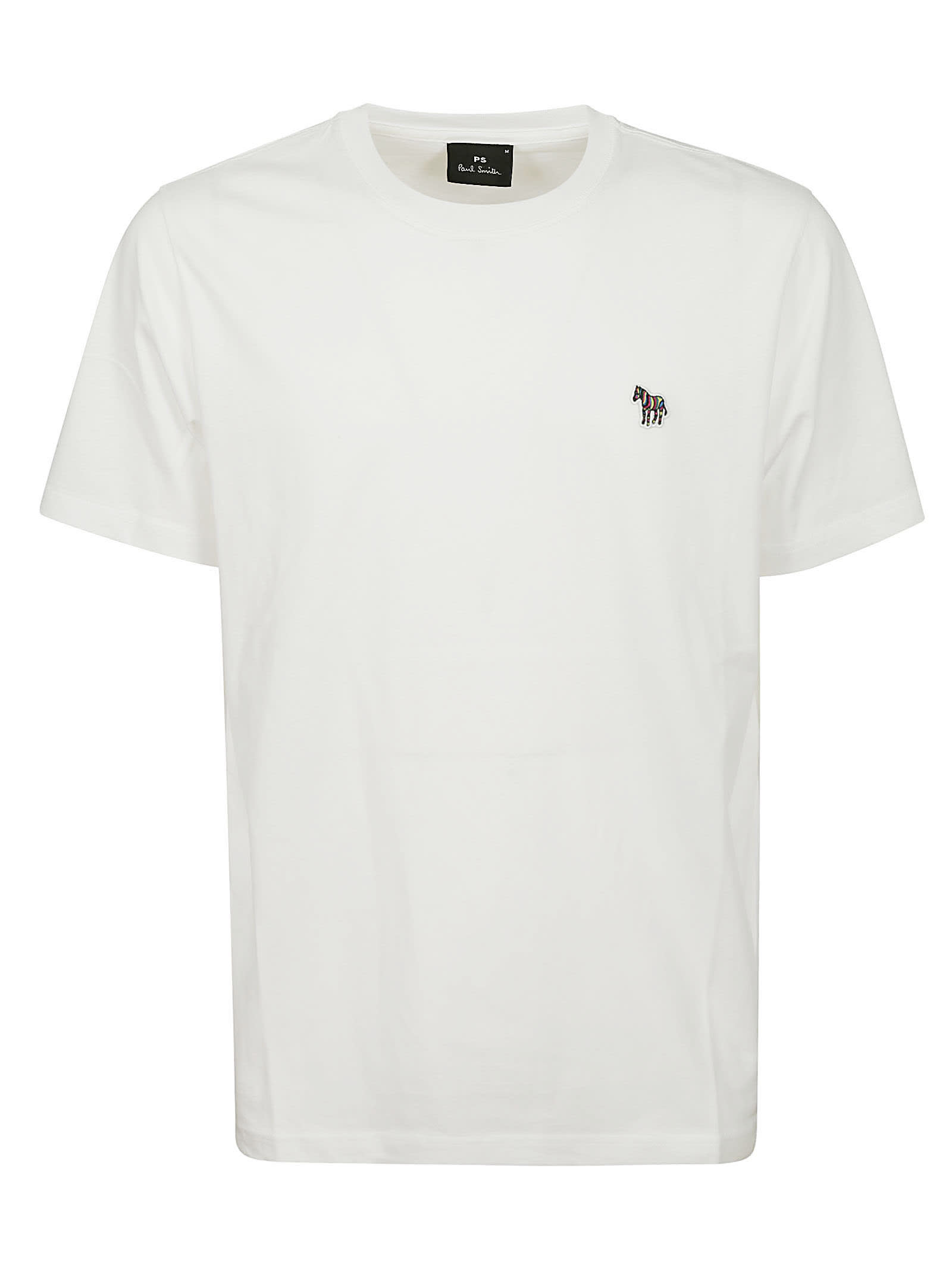 Shop Paul Smith Reg Fit Ss Tshirt Zebra In White