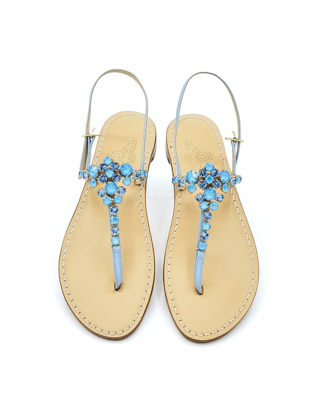 Dea Sandals Costa Smeralda Se Sandals Light Blue In Sky Blue, Light Blue, Liquid Blue