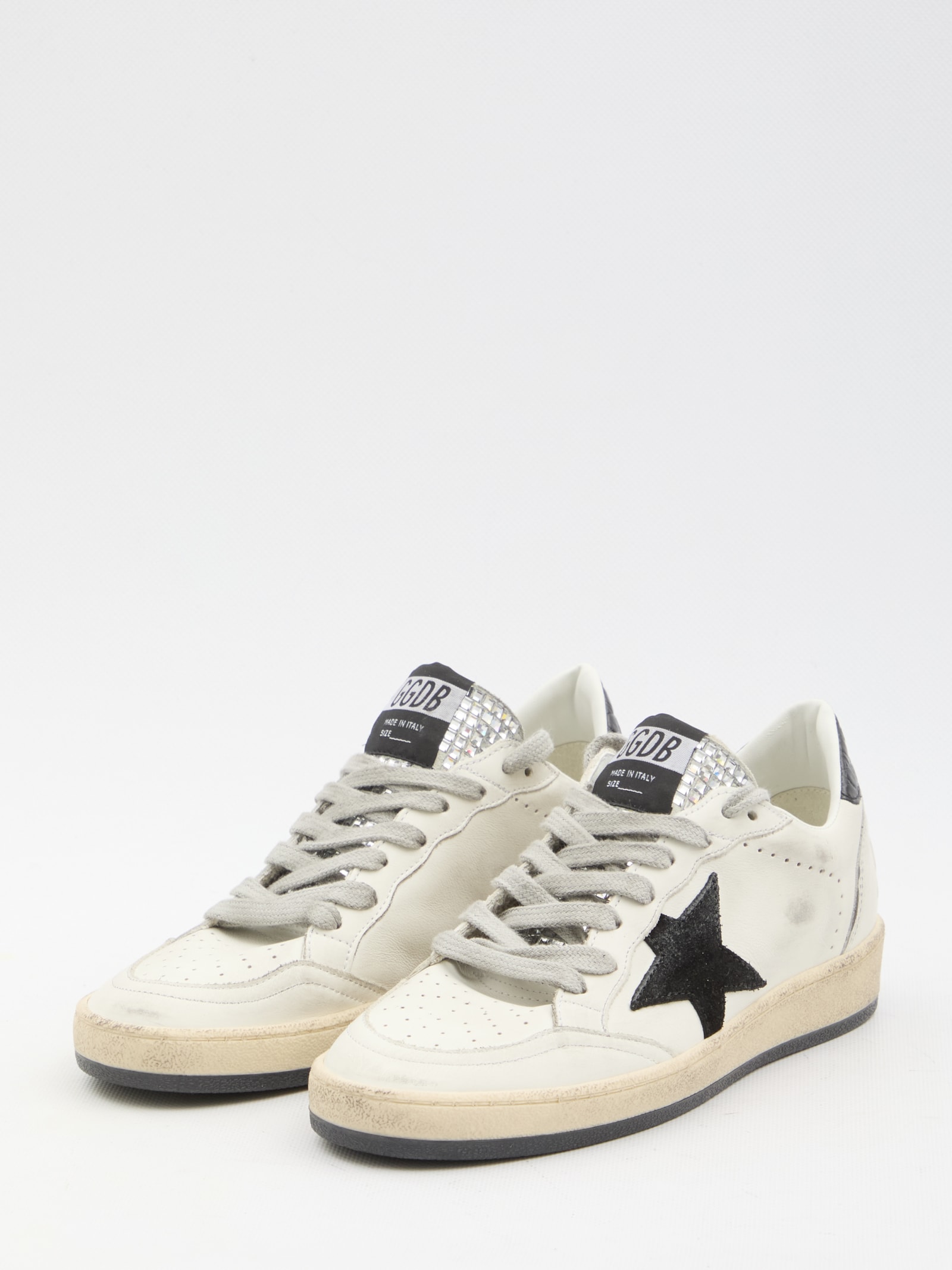 Shop Golden Goose Ball Star Sneakers In White