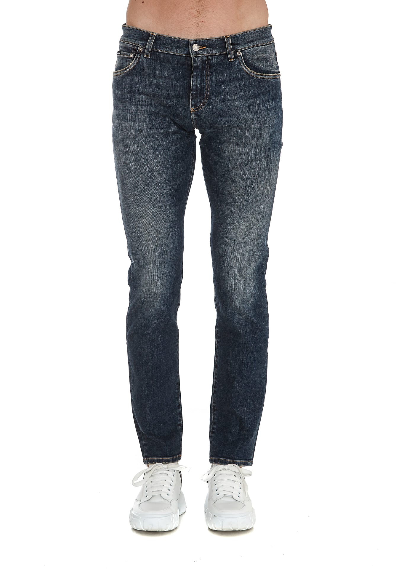 Dolce & Gabbana Logo Jeans In Blue | ModeSens