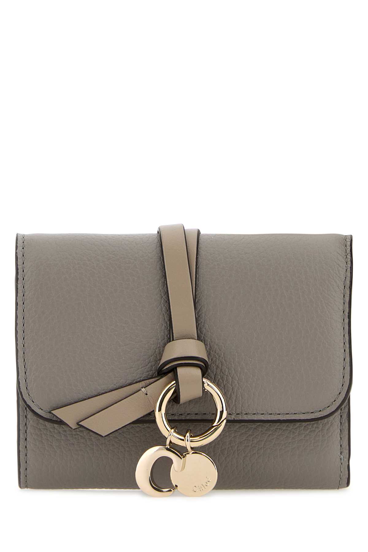 Shop Chloé Grey Leather Wallet In 053