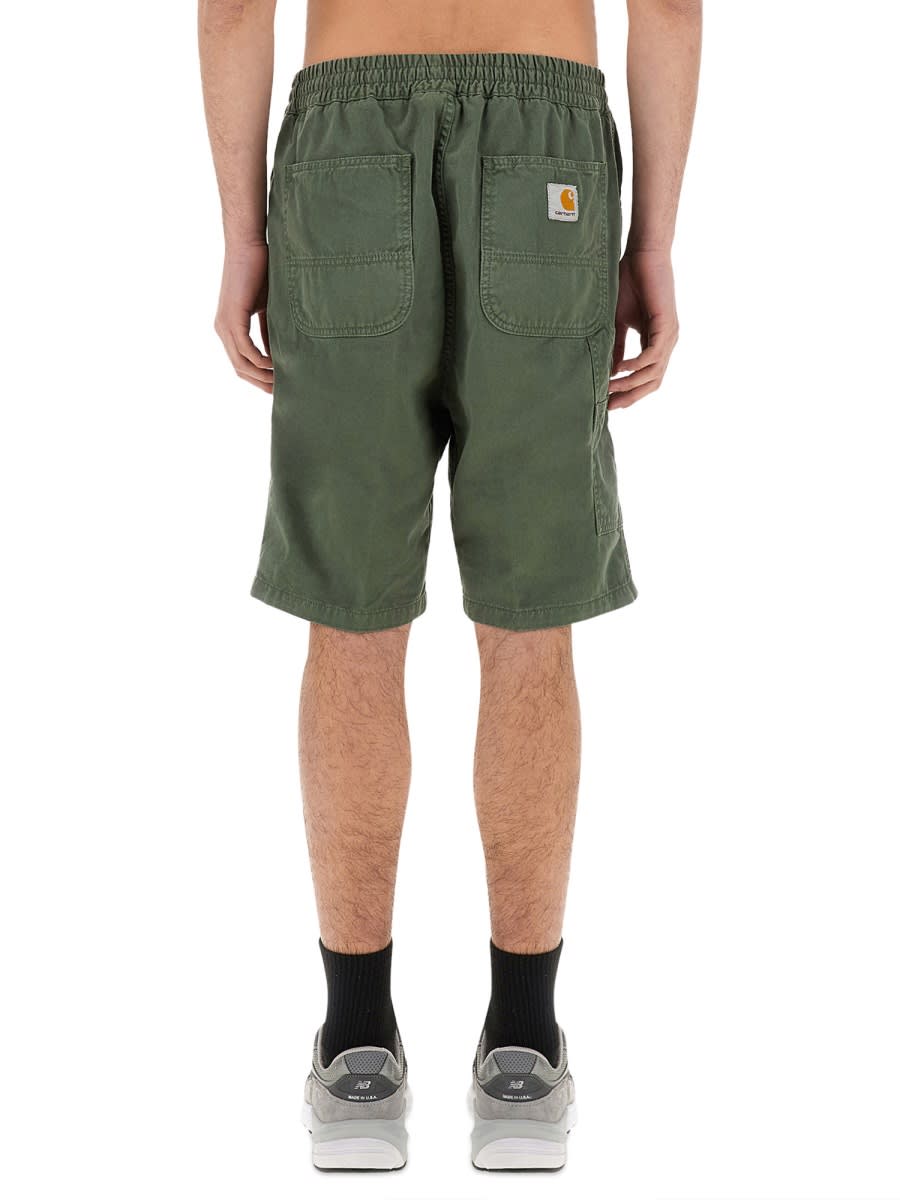 Carhartt Shorts Knee Length Back Pockets In Green