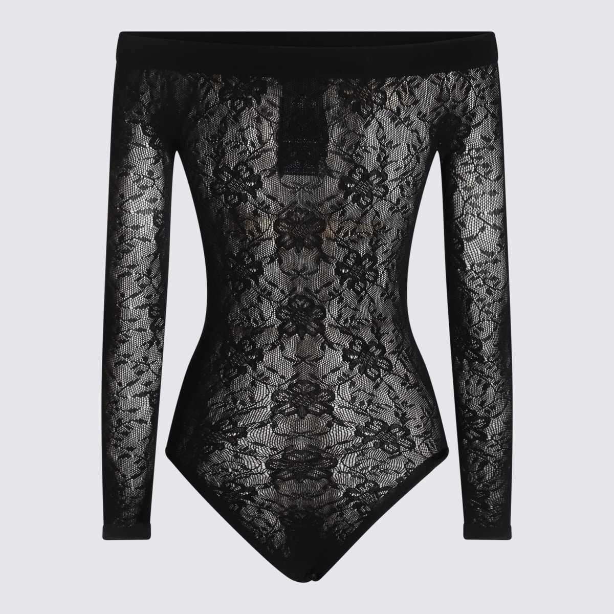 Shop Saint Laurent Black Bodysuits