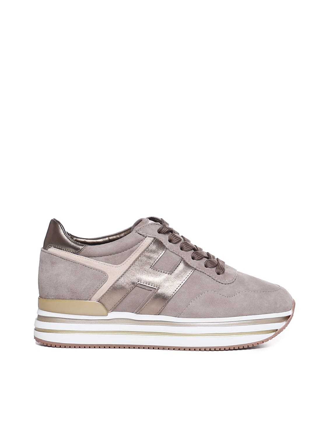 Hogan Midi Sneakers H222 In Gray