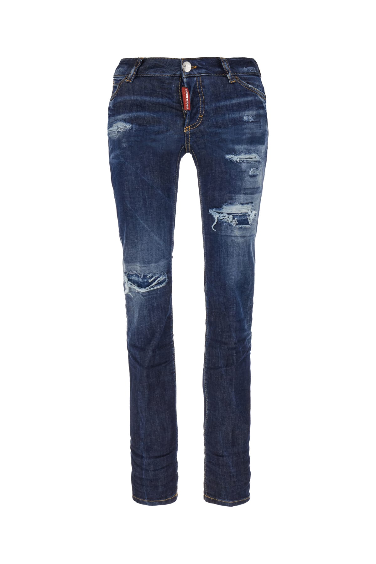 Shop Dsquared2 Stretch Denim Blend Jennifer Jeans In 470