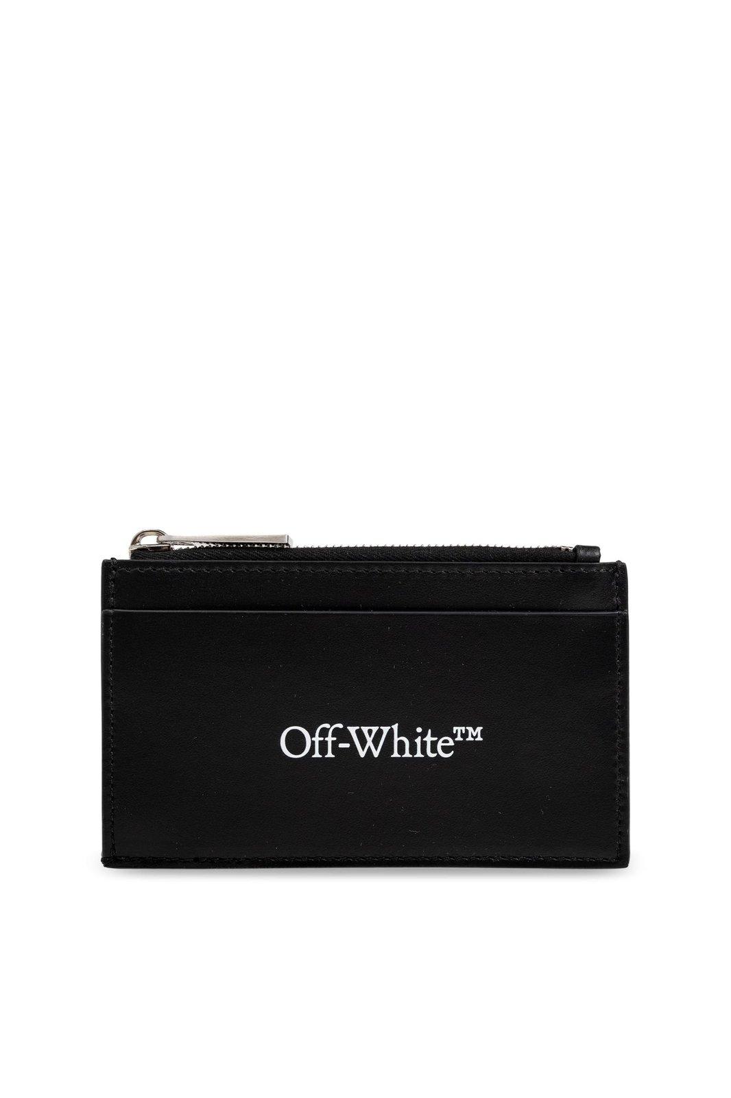 Logo Printed Zip-up Wallet