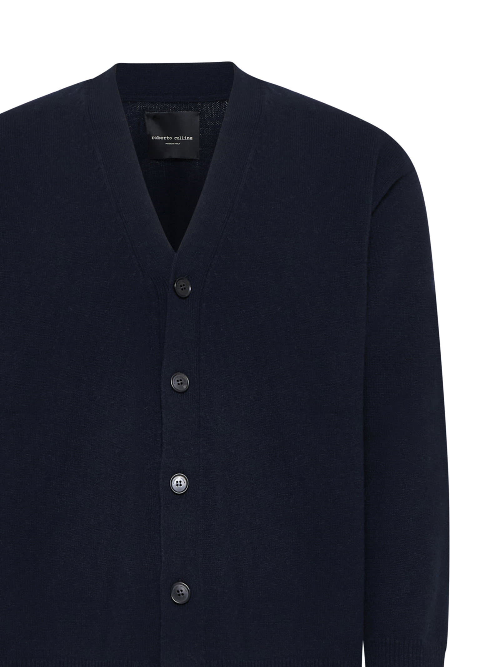 Shop Roberto Collina Cardigan In Blue