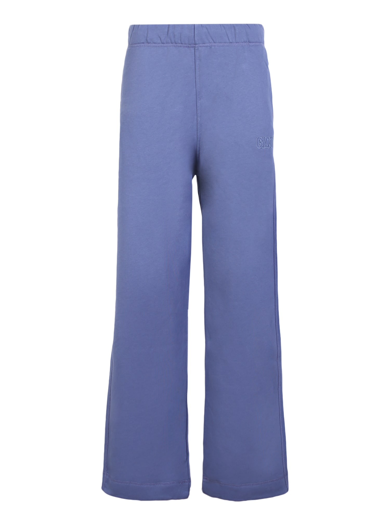 Shop Ganni Track Blue Pants