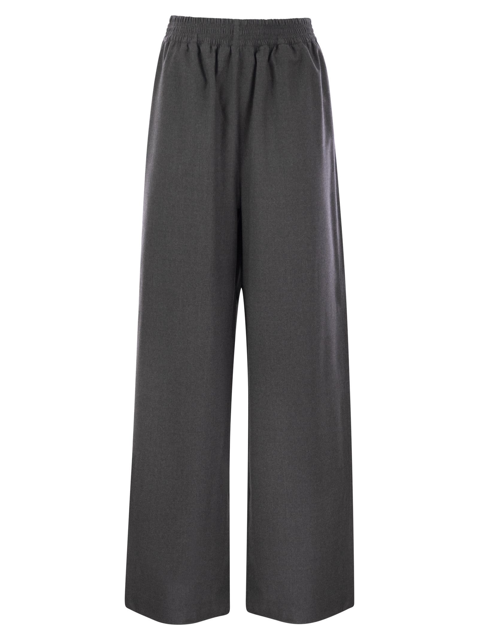 Wide Flannel Trousers